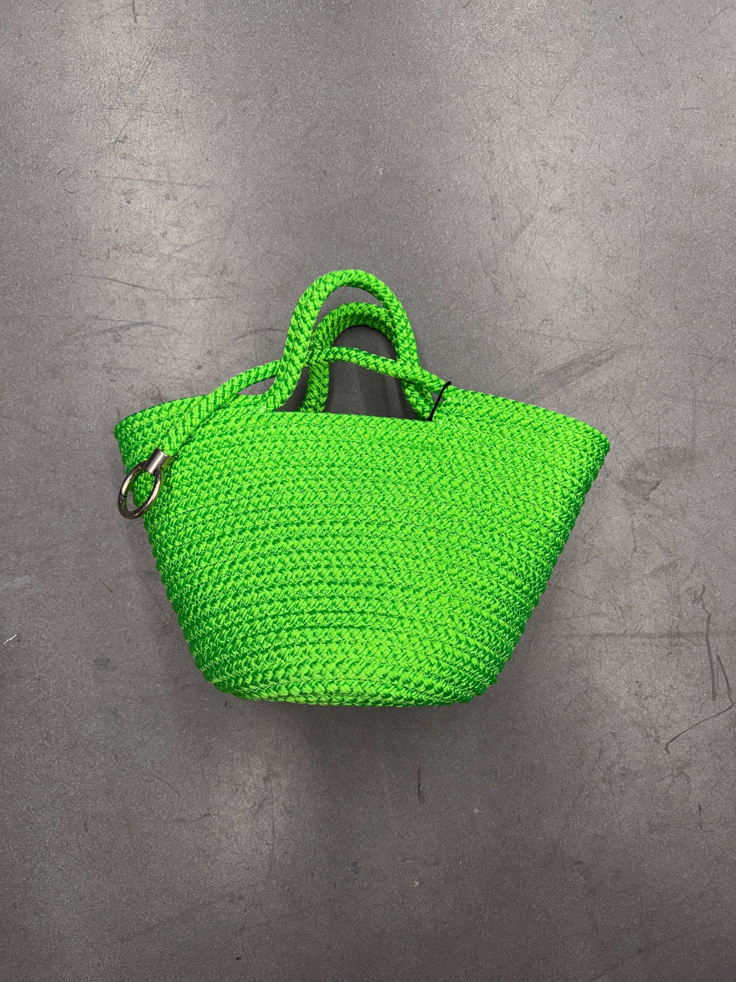 2023 BALENCIAGA IBIZA SMALL BASKET TOTE - GREEN