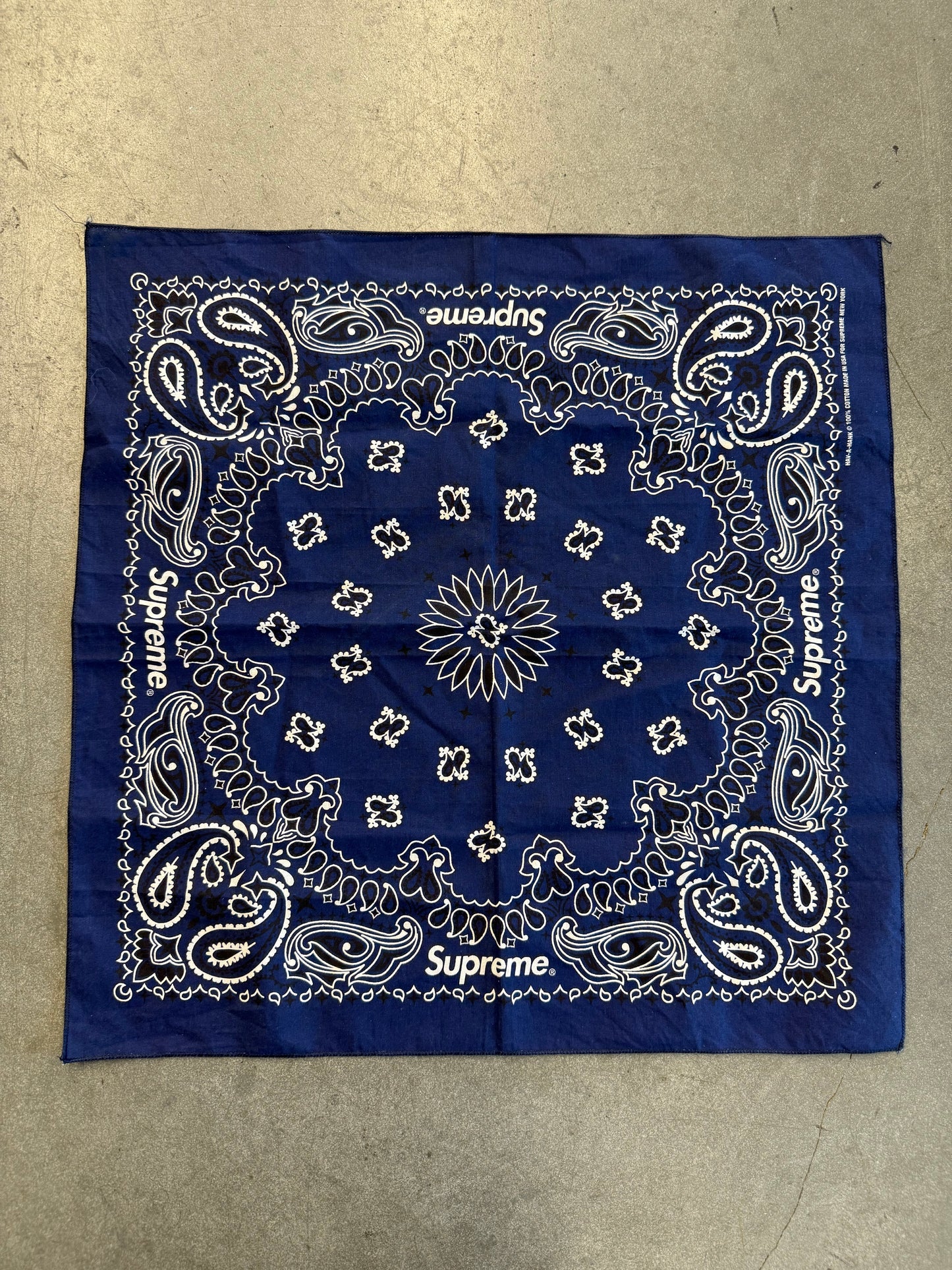SS24 SUPREME HAV A HANK PAISLEY BANDANA (USED )