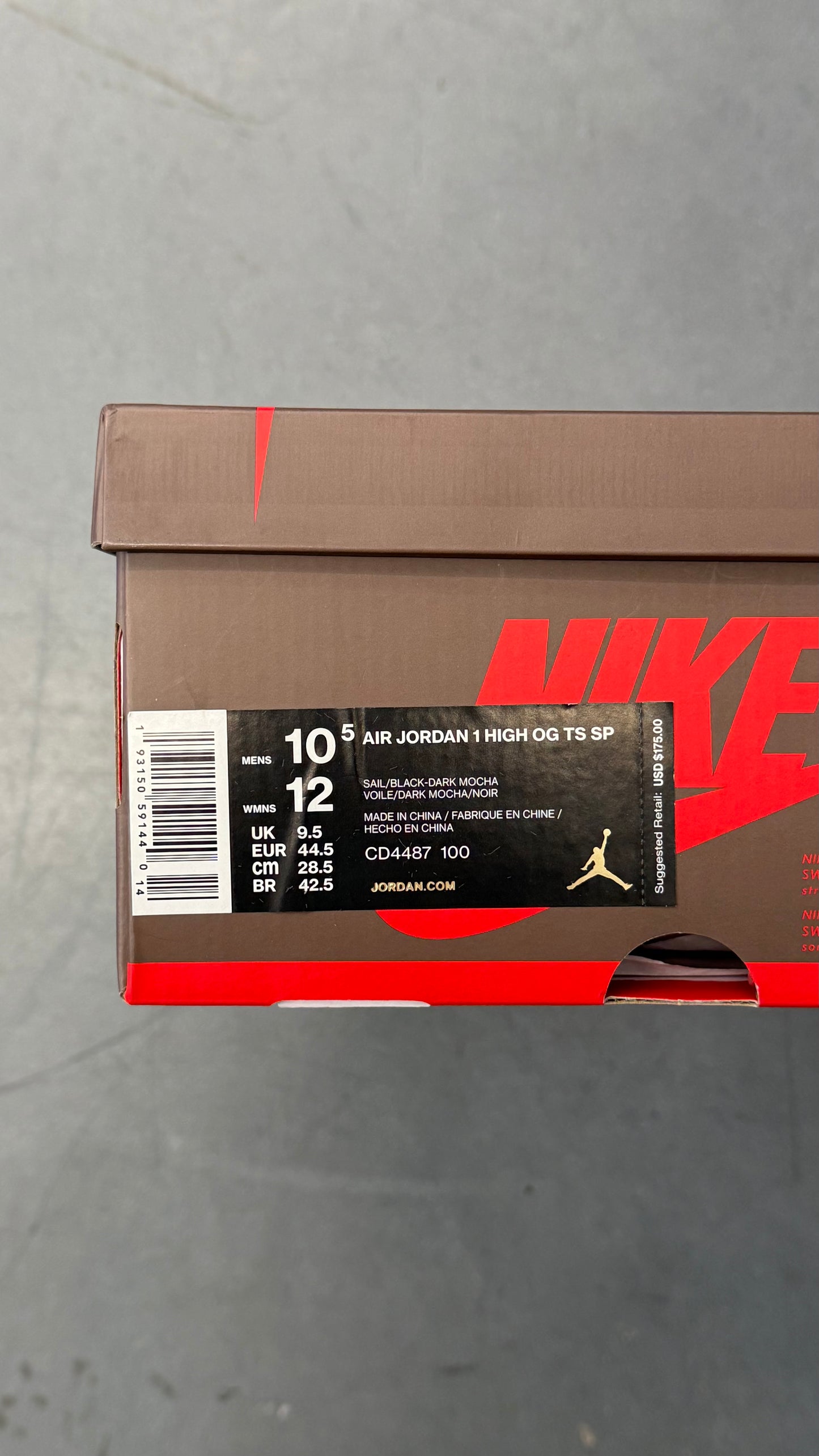 2019 AIR JORDAN 1 HIGH OG TRAVIS SCOTT SP