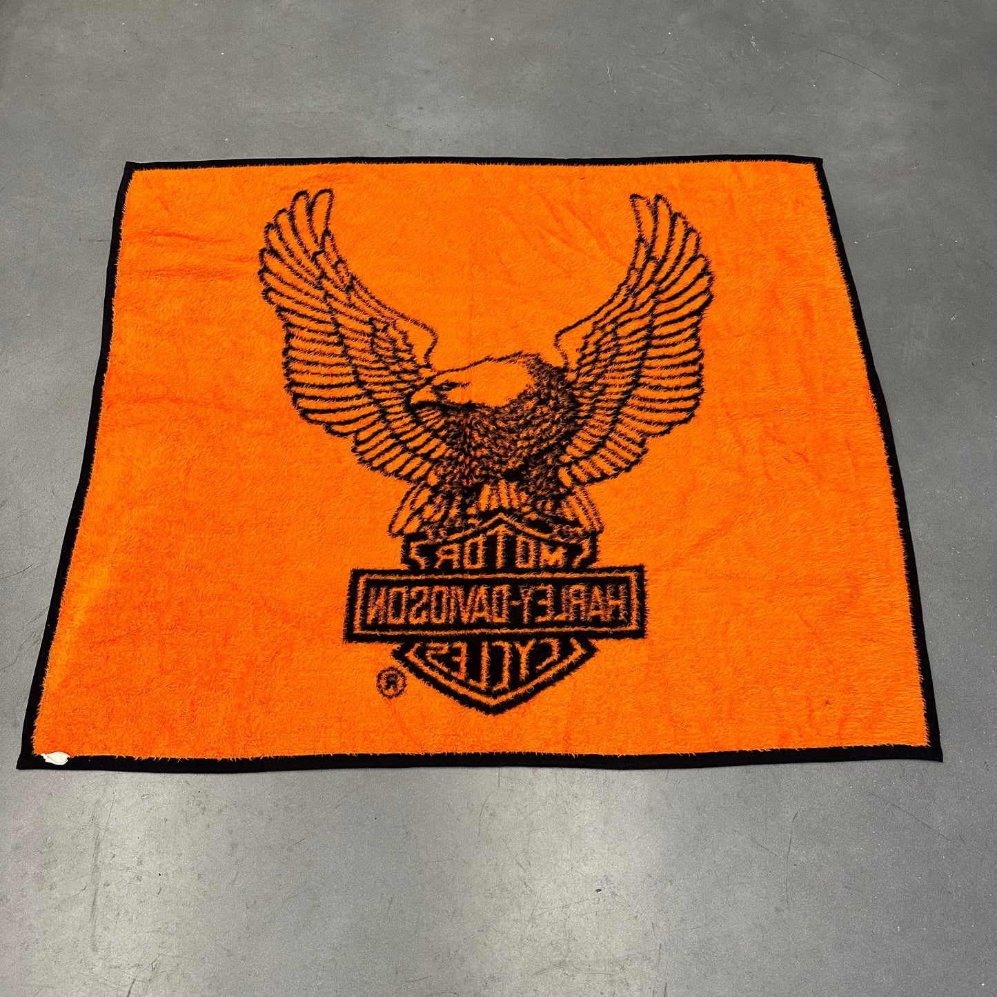 VINTAGE HARLEY-DAVIDSON THROW BLANKET