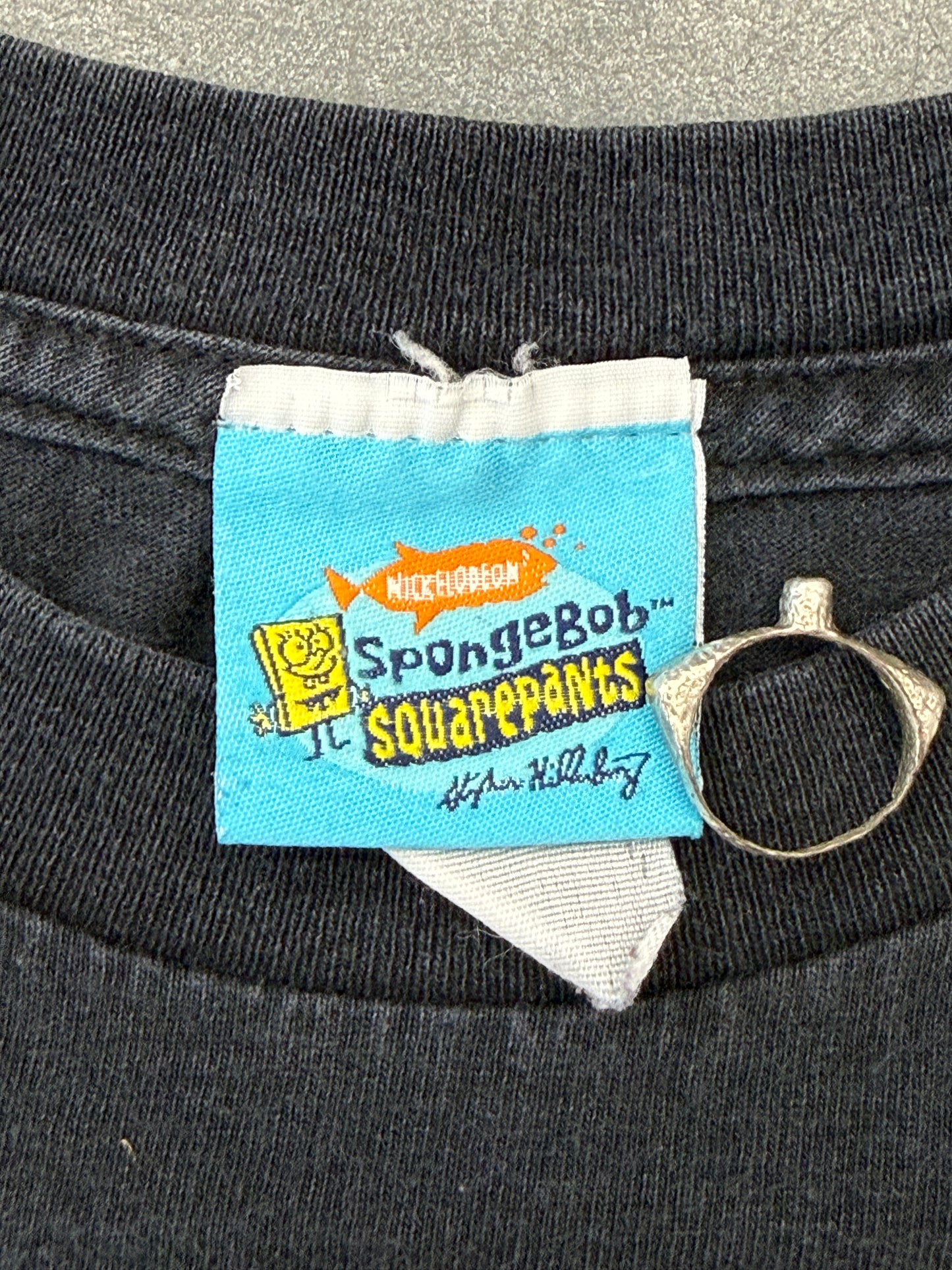2001 SPONGEBOB SQUAREPANTS EMPLOYEE OF THE MONTH TEE (NICKELODEON TAG)