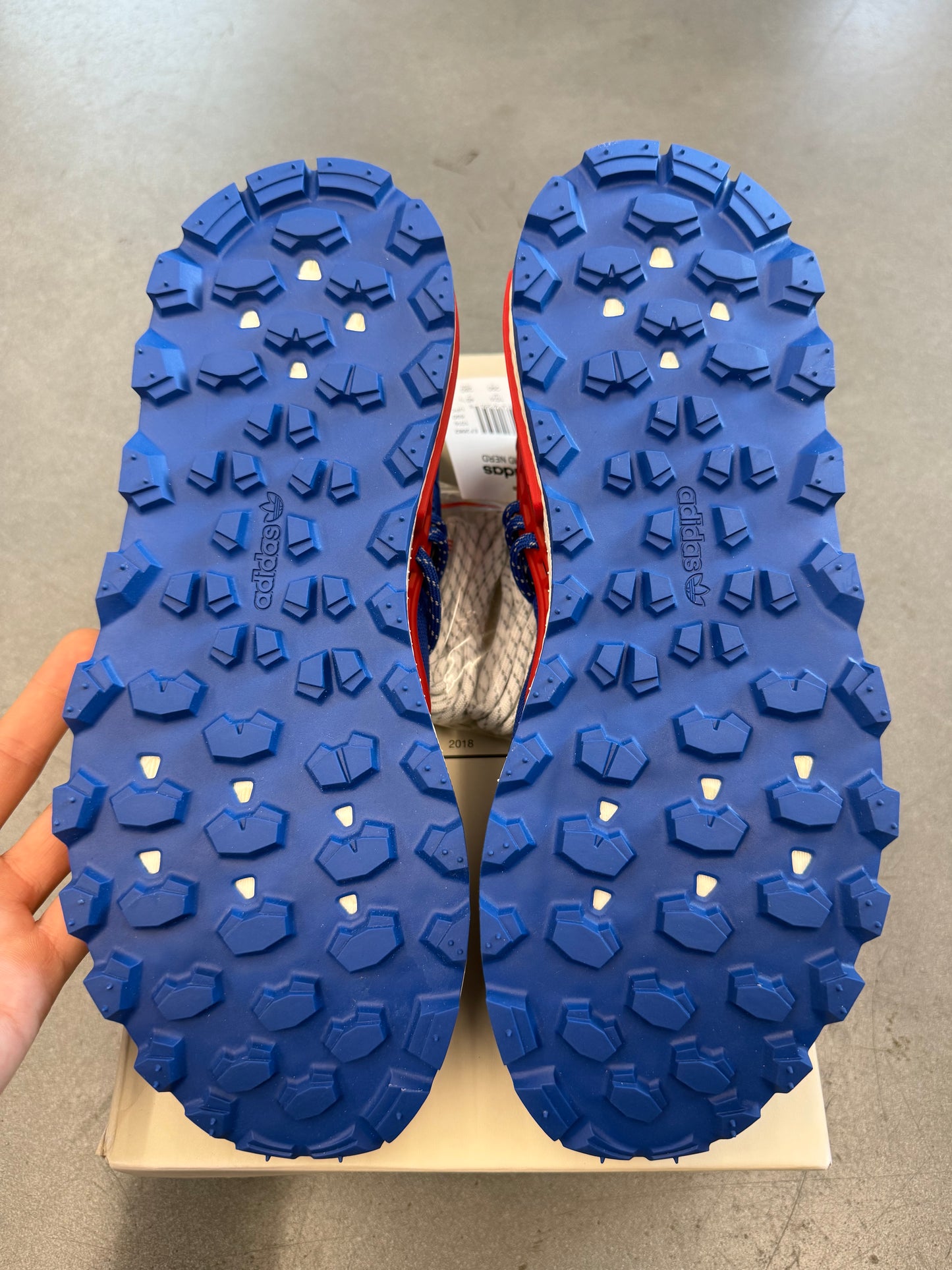 SIZE 11 ADIDAS NMD HU PHARRELL NERD BLUE  (BRAND NEW WITH BOX)