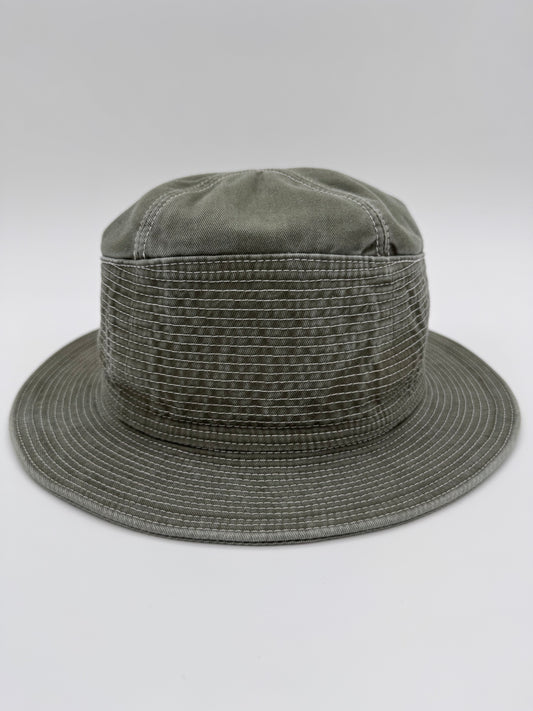 KAPITAL THE OLD MAN AND THE SEA CHINO  BUCKET HAT OLIVE