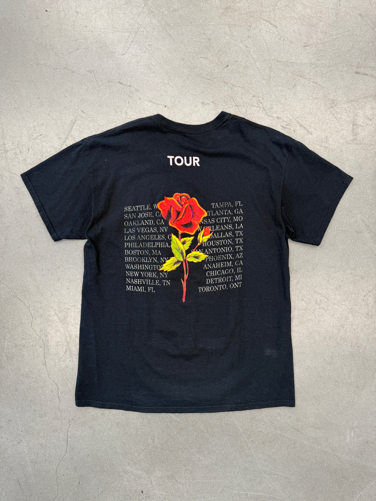 2014 YEEZUS GRIM REAPER ROSE TOUR TEE (PRINTED TAG)