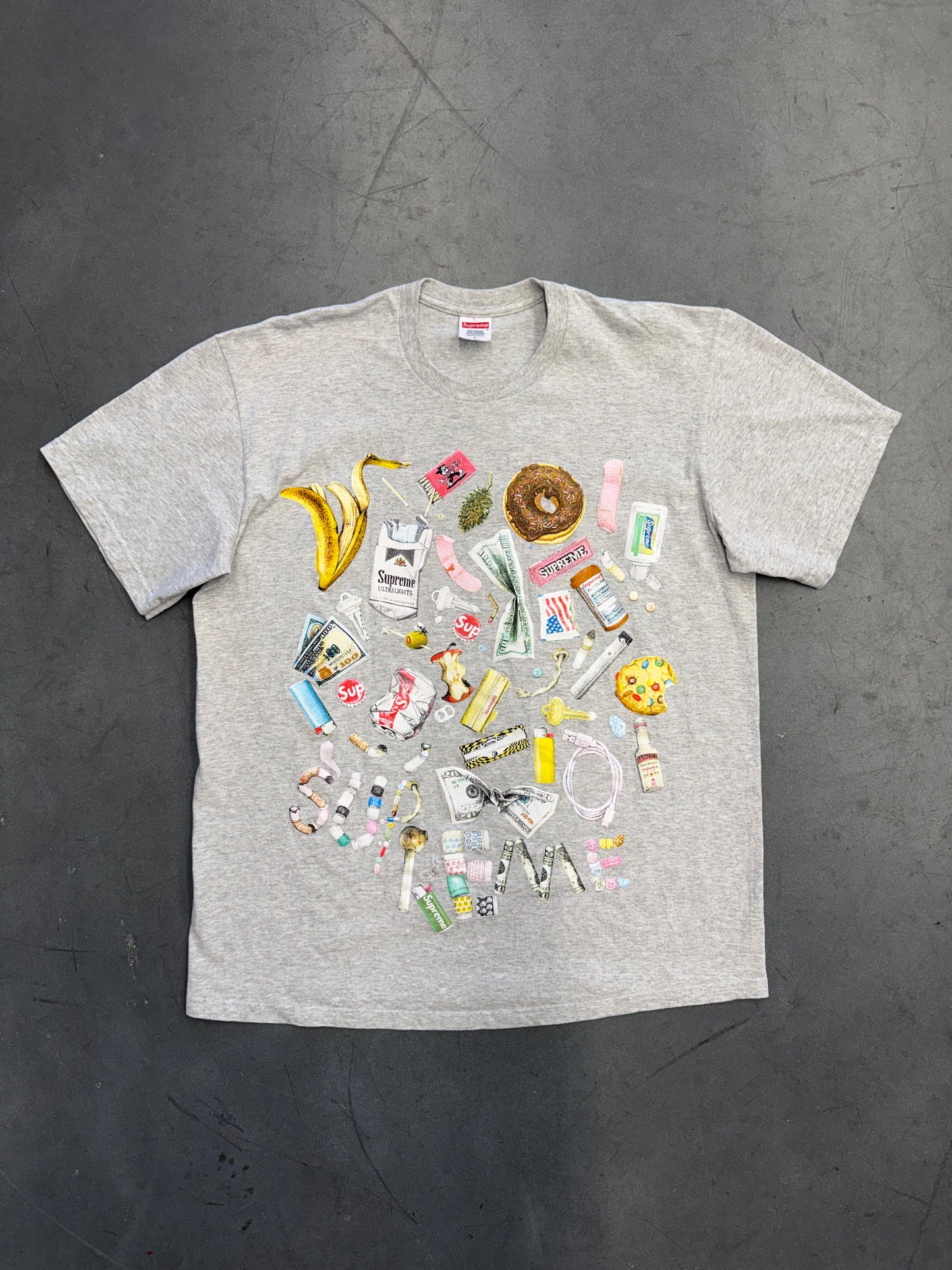 SS23 SUPREME TRASH TEE - ASH GREY