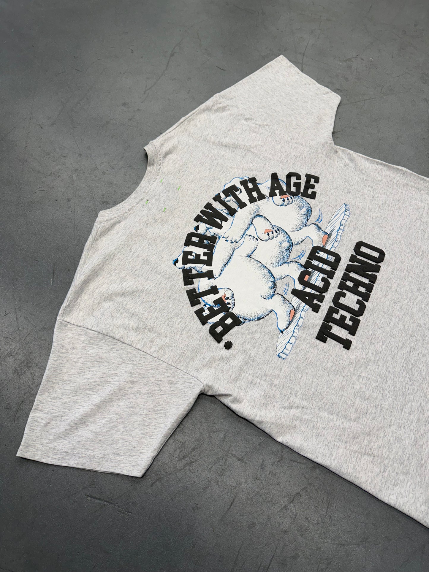 BETTER WITH AGE ACID TECHNO TEE - HEATHER (XL)