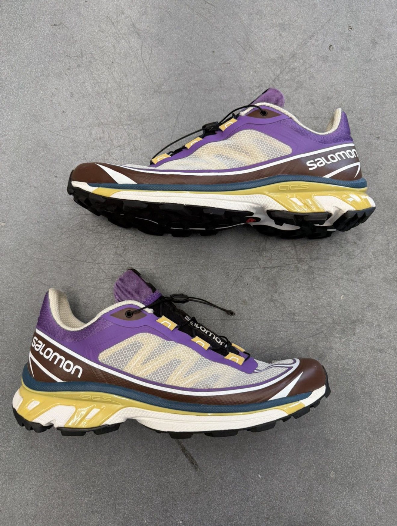 SIZE 12 SALOMON XT-6 FT ROYAL LILAC CHOCOLATE FONDANT (PRE-OWNED NO BOX)