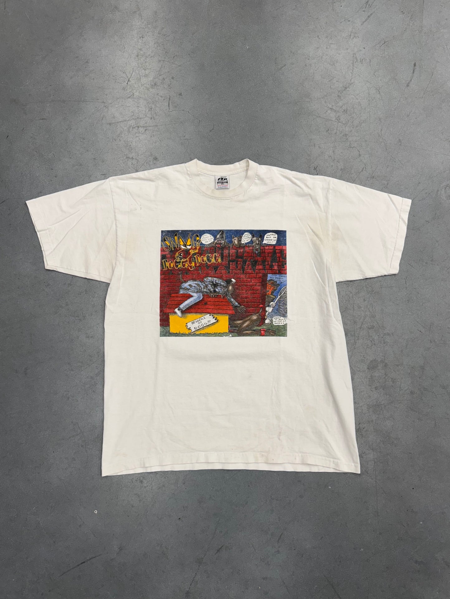 90'S SNOOP DOGGYSTYLE BEWARE OF THE DOGG BOOTLEG RAP TEE (5 PRO TAG)