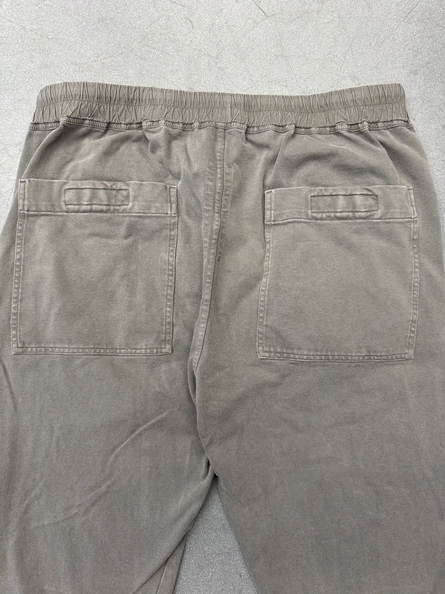 RICK OWENS DRKSHDW BERLIN HUSTLER BLUE COTTON PANTS
