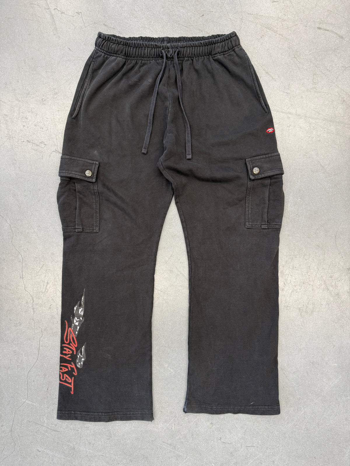 CHROME HEARTS MATTY BOY STAY FAST CARGO SWEATPANTS