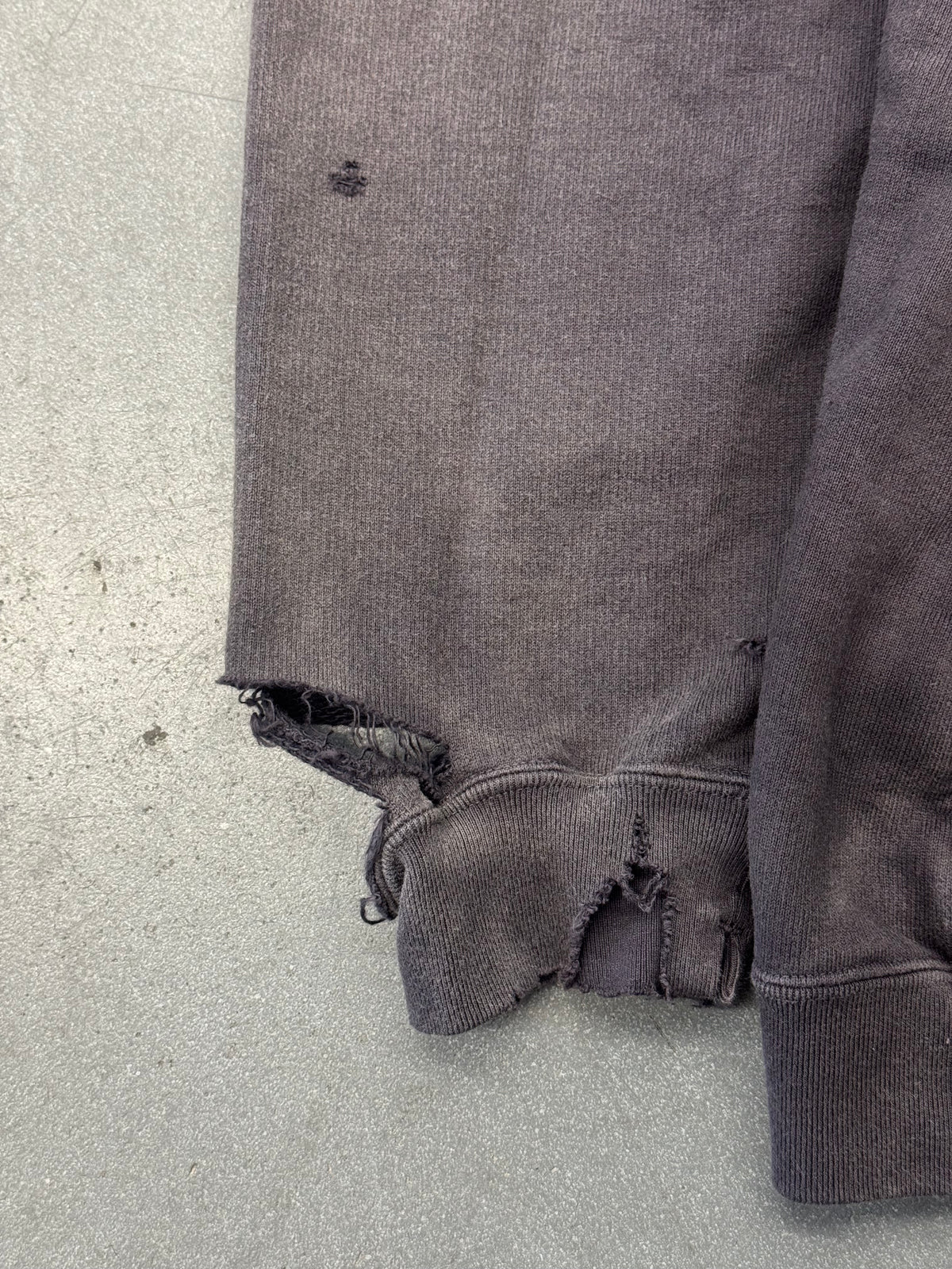 MAISON MIHARA YASUHIRO READY TO WEAR DISTRESSED HOODIE