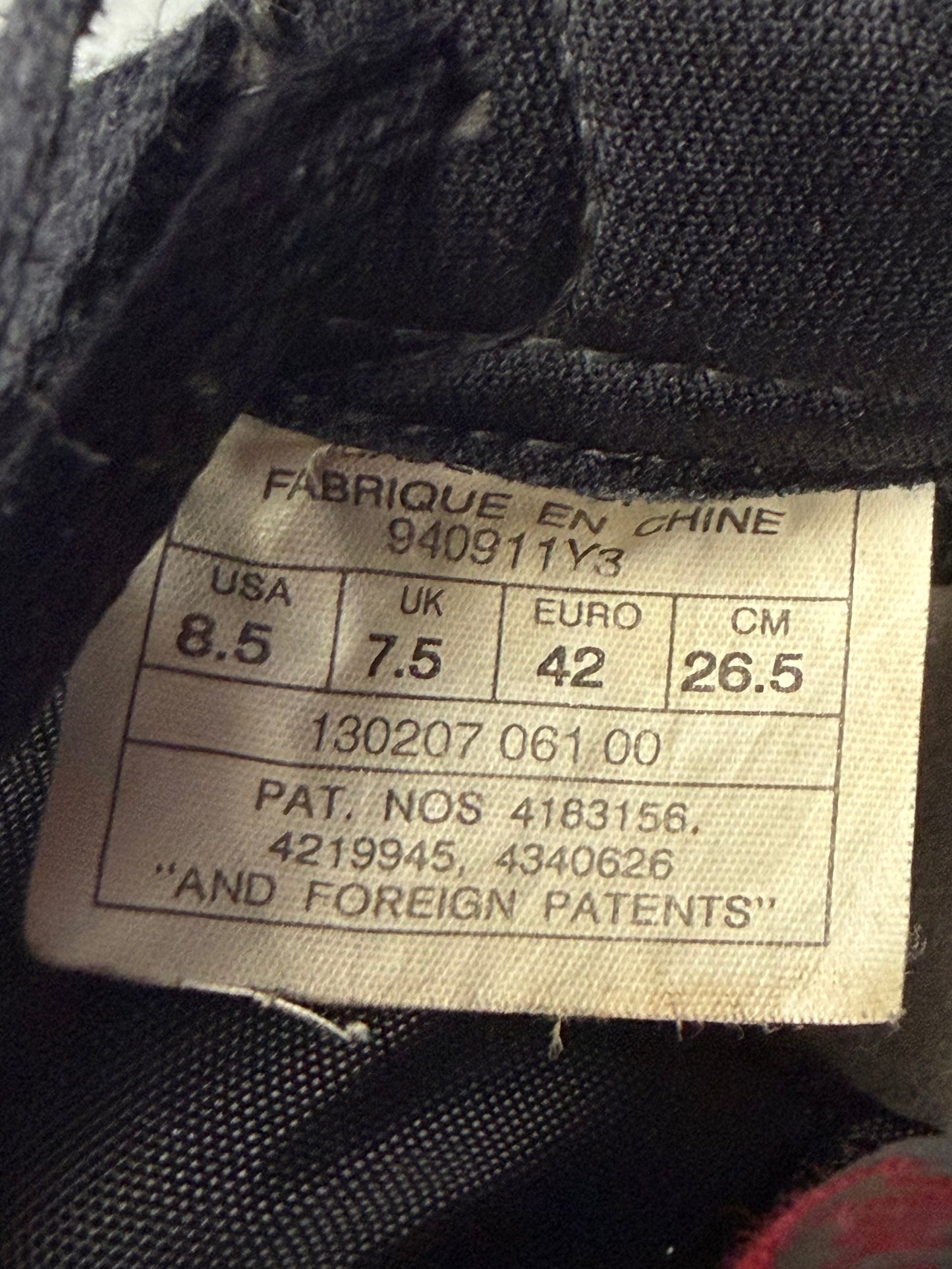 1994 AIR JORDAN 1 HIGH RETRO BRED (NO BOX)
