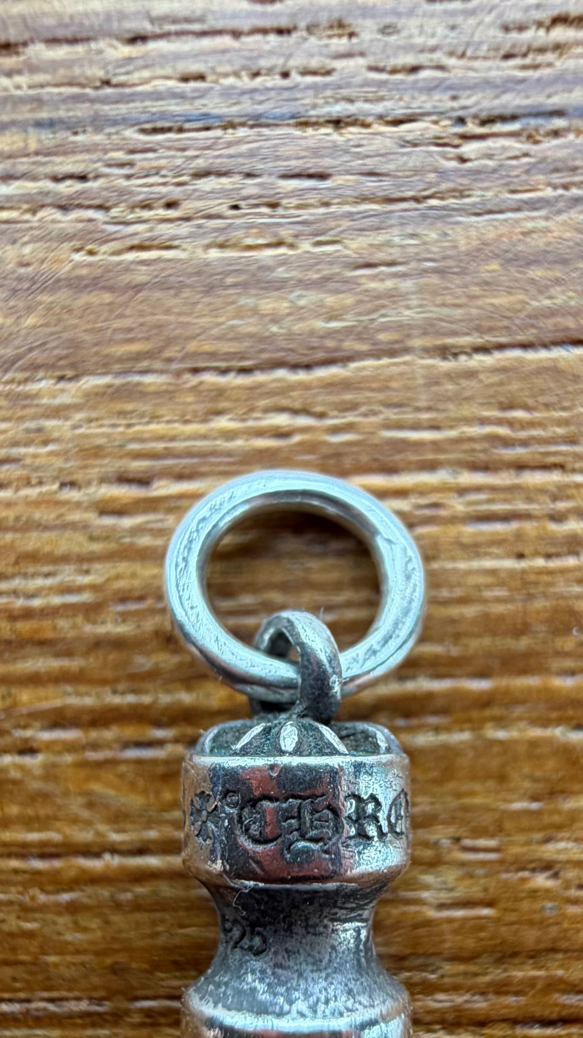 CHROME HEARTS TINY SPIKE SILVER PENDANT