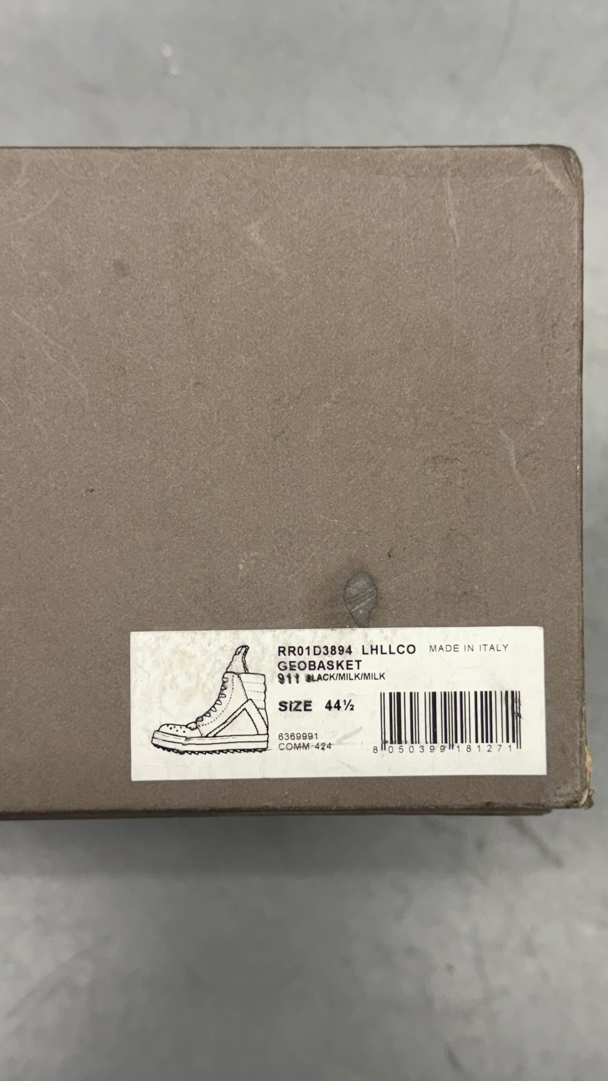 RICK OWENS PONY HAIR GEOBASKET