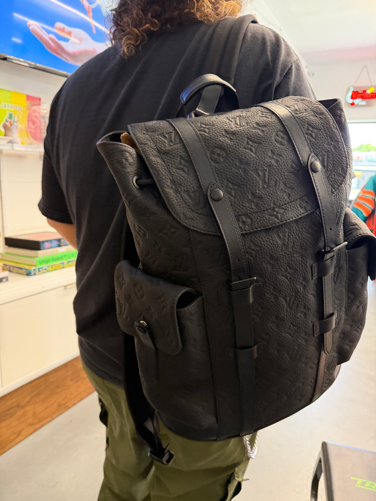 LOUIS VUITTON CHRISTOPHER PM BACKPACK - MONOGRAM TAURILLON LEATHER