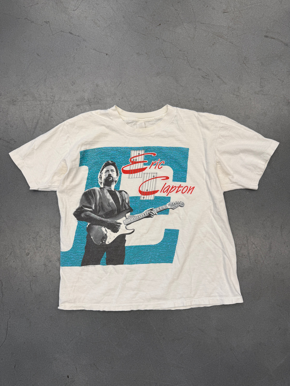 1988 ERIC CLAPTON BIG E TEE (MADE IN USA TAG)