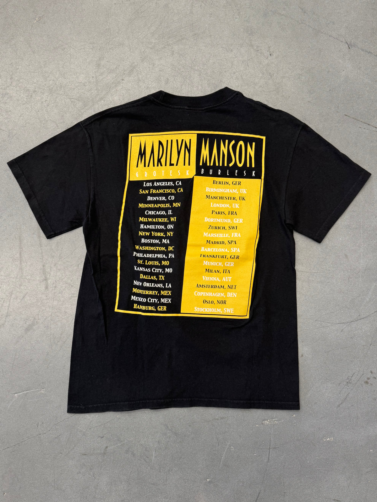 2003 MARILYN MANSON "THE GOLDEN AGE OF GROTESQUE" TEE (M&O HEAVYWEIGHT TAG)
