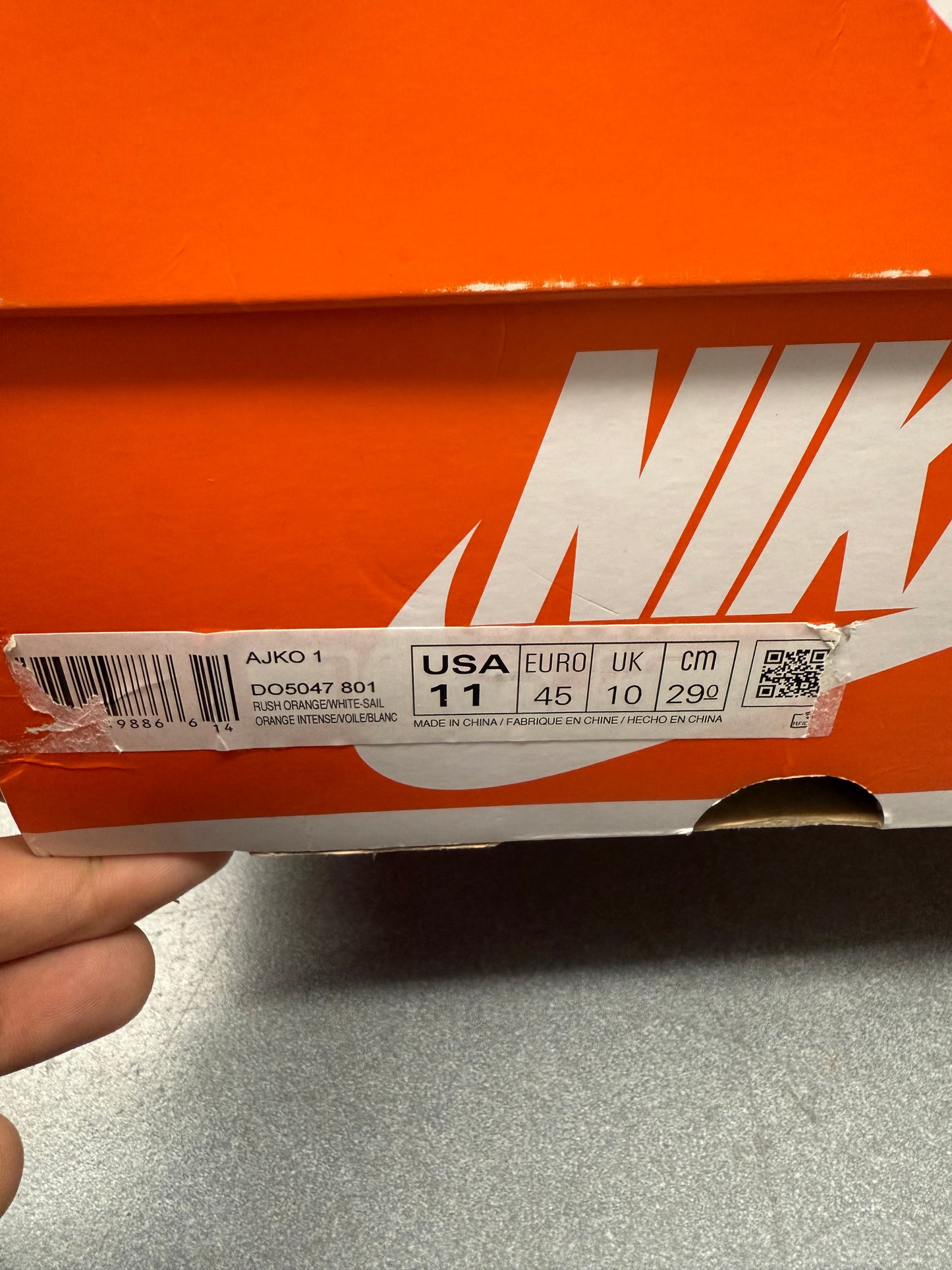 SIZE 13 2018 NIKE AIR FORCE 1 TRAVIS SCOTT SAIL