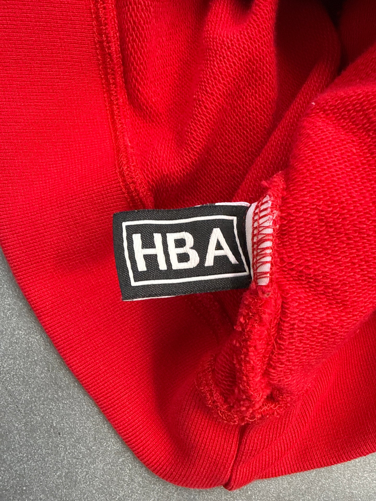 HOOD BY AIR HBA RHINESTONE GEM HOODIE - RED