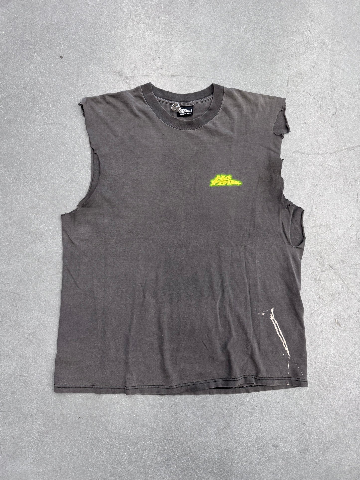 90'S NO FEAR NO TIME TO LOSE. CUT OFF TEE (NO FEAR TAG)