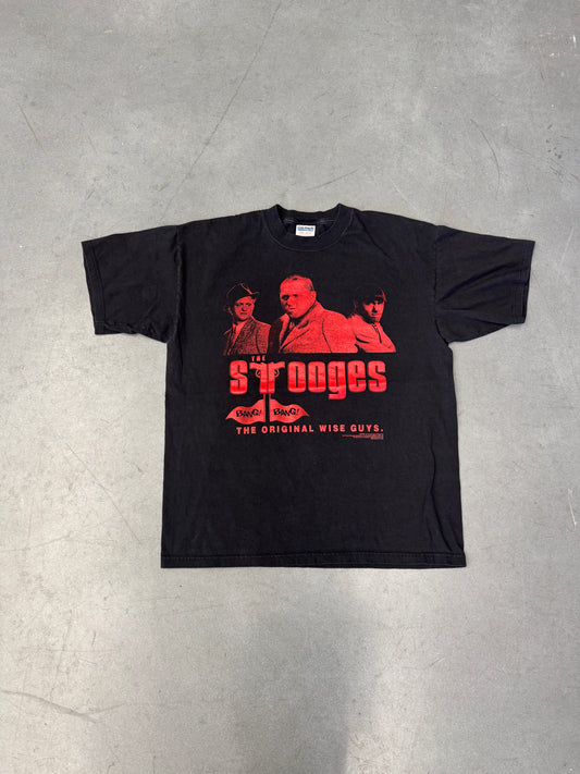 2000 THE STOOGES "THE ORIGINAL WISE GUYS." BANG! BANG! TEE (GILDAN TAG)