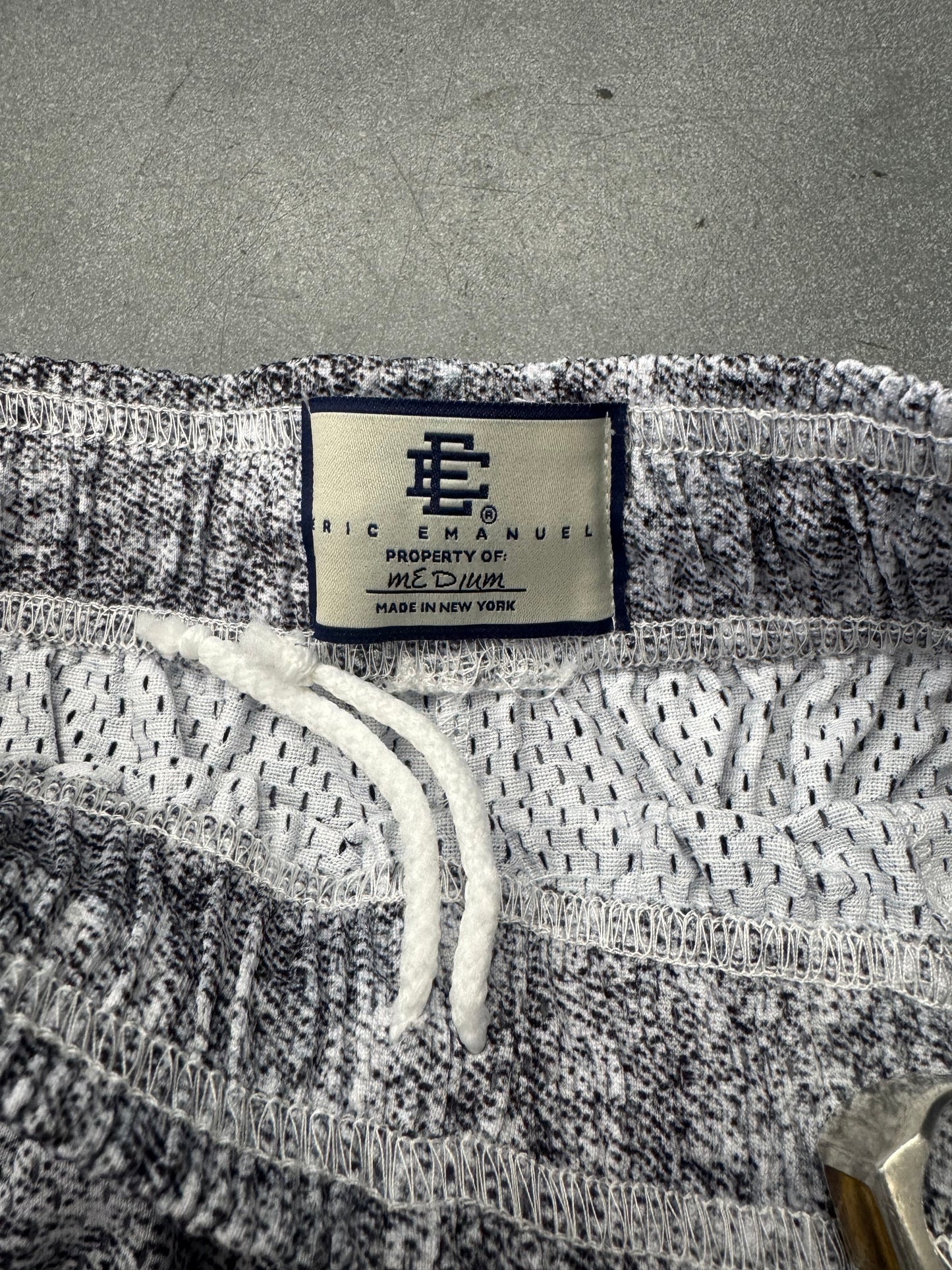 2024 ERIC EMANUEL EE BAGGY SHORT - GREY DENIM