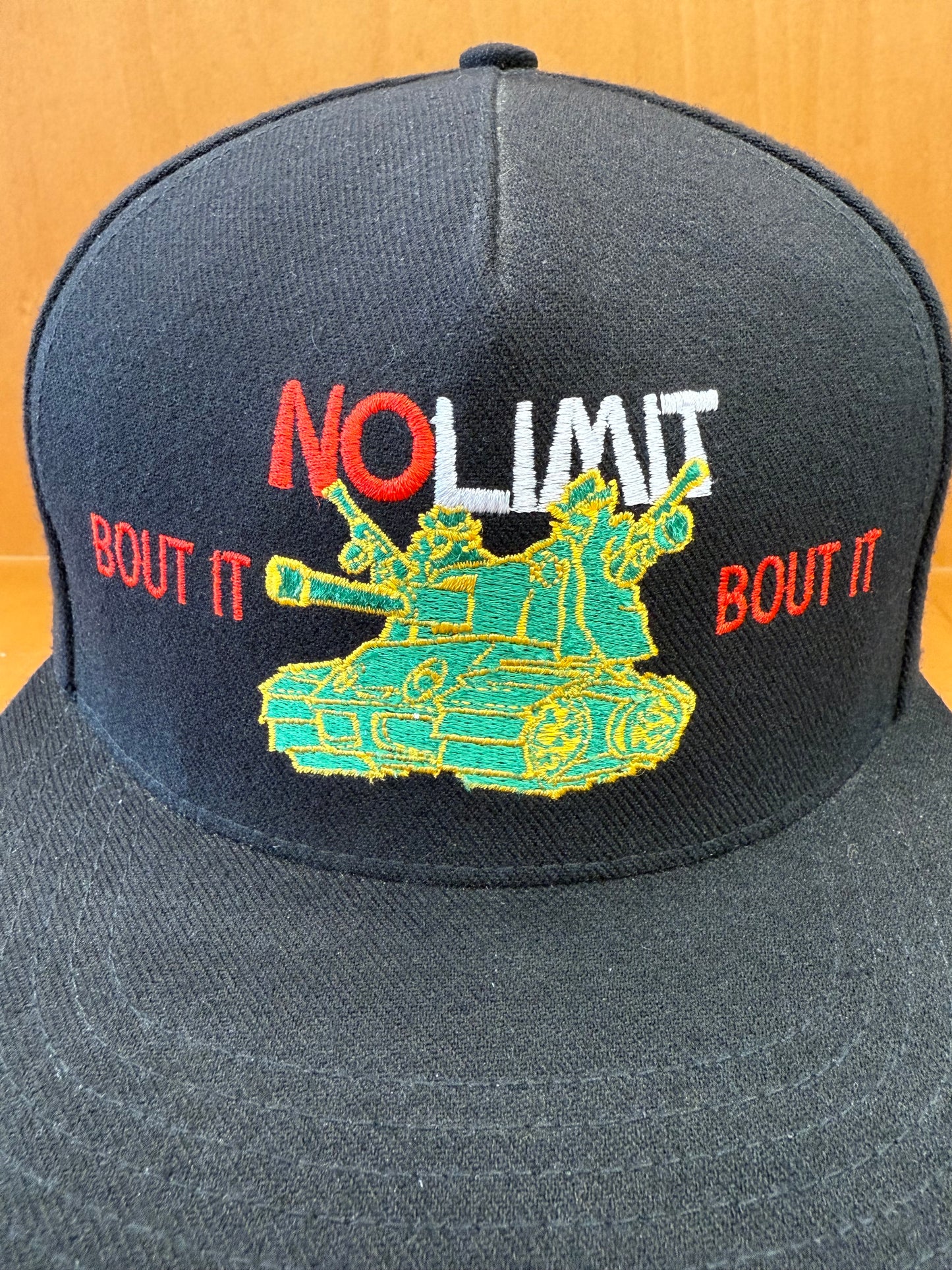 SS12 SUPREME NO LIMIT BOUT IT BOUT IT SNAPBACK - BLACK