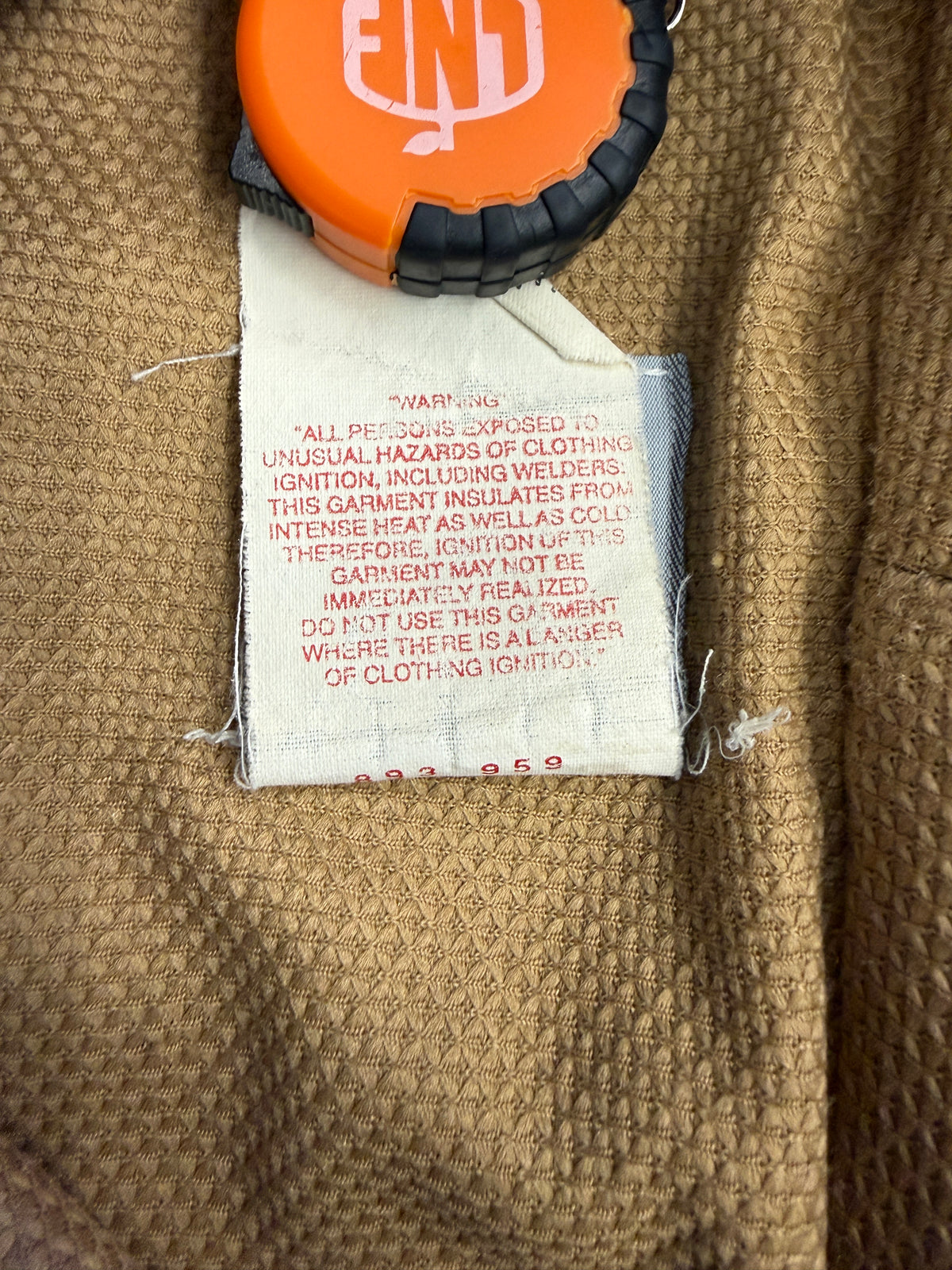 80S CARHARTT WAFFLE-LINED ZIP-UP WORK JACKET (JR106)