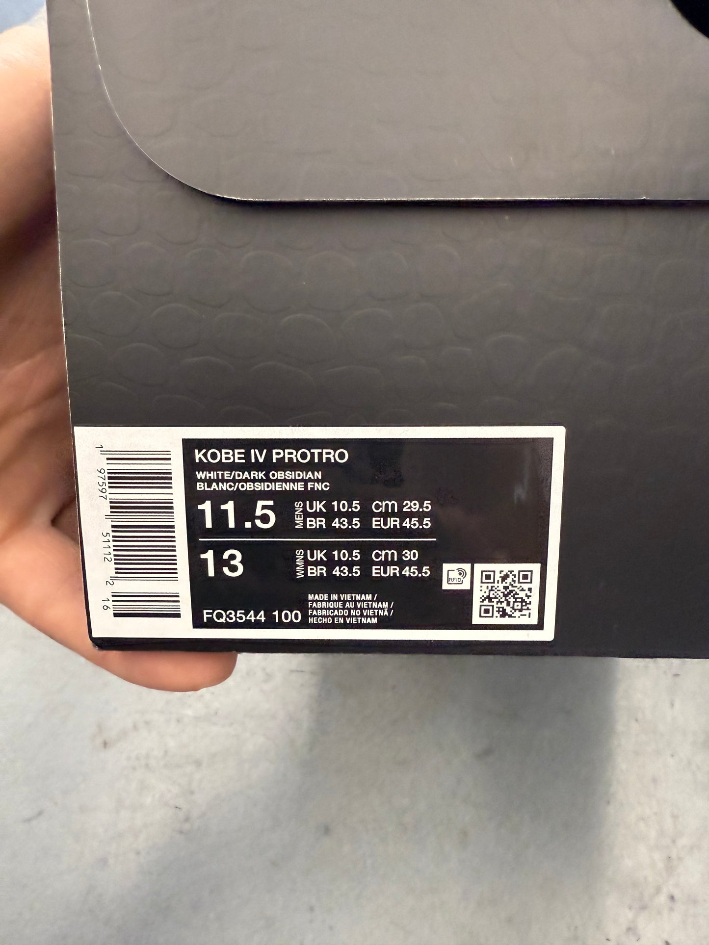 2024 SIZE 11.5 NIKE KOBE 4 PROTO GOLD METAL