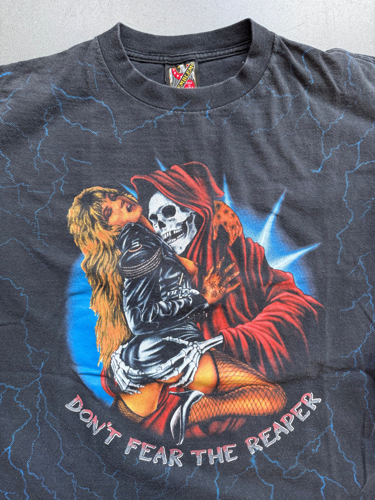 90'S HARLEY DAVIDSON 3D EMBLEM DON'T FEAR THE REAPER