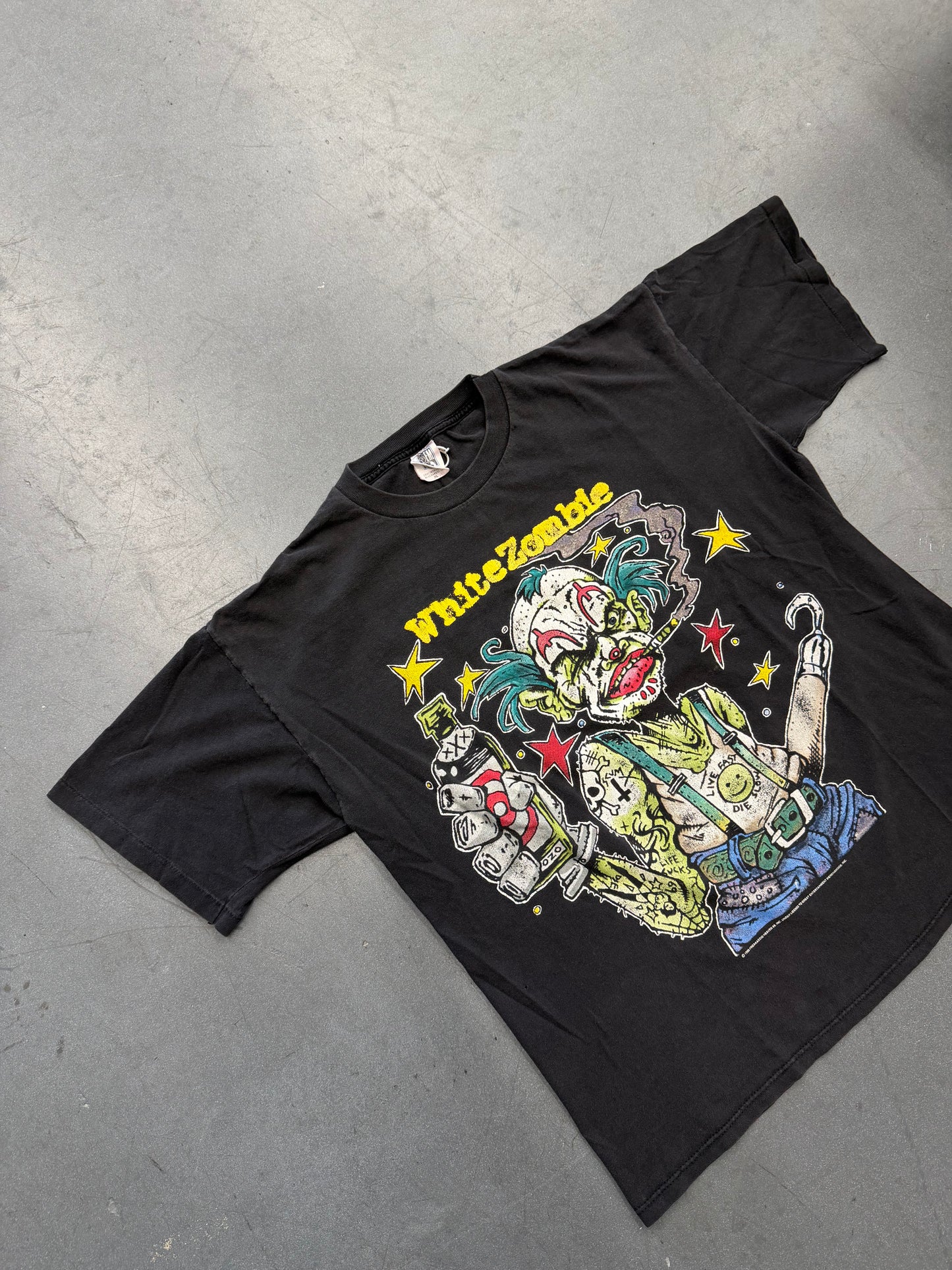 1995 WHITE ZOMBIE FREAKS AND HUMAN ODDITIES TEE (GEM TAG)