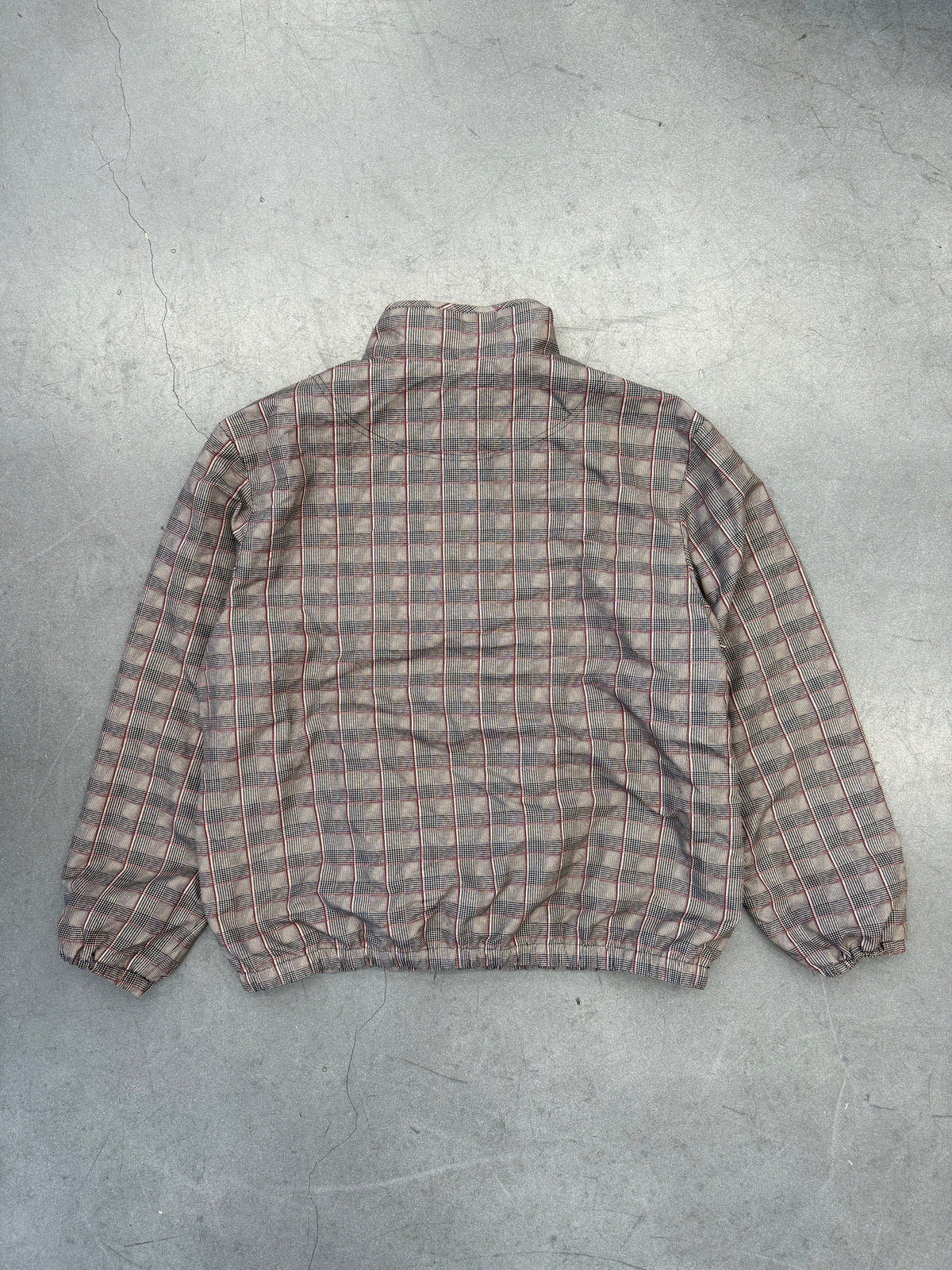 SS20 SUPREME TRACK HALF ZIP PULLOVER - GLEN PLAID