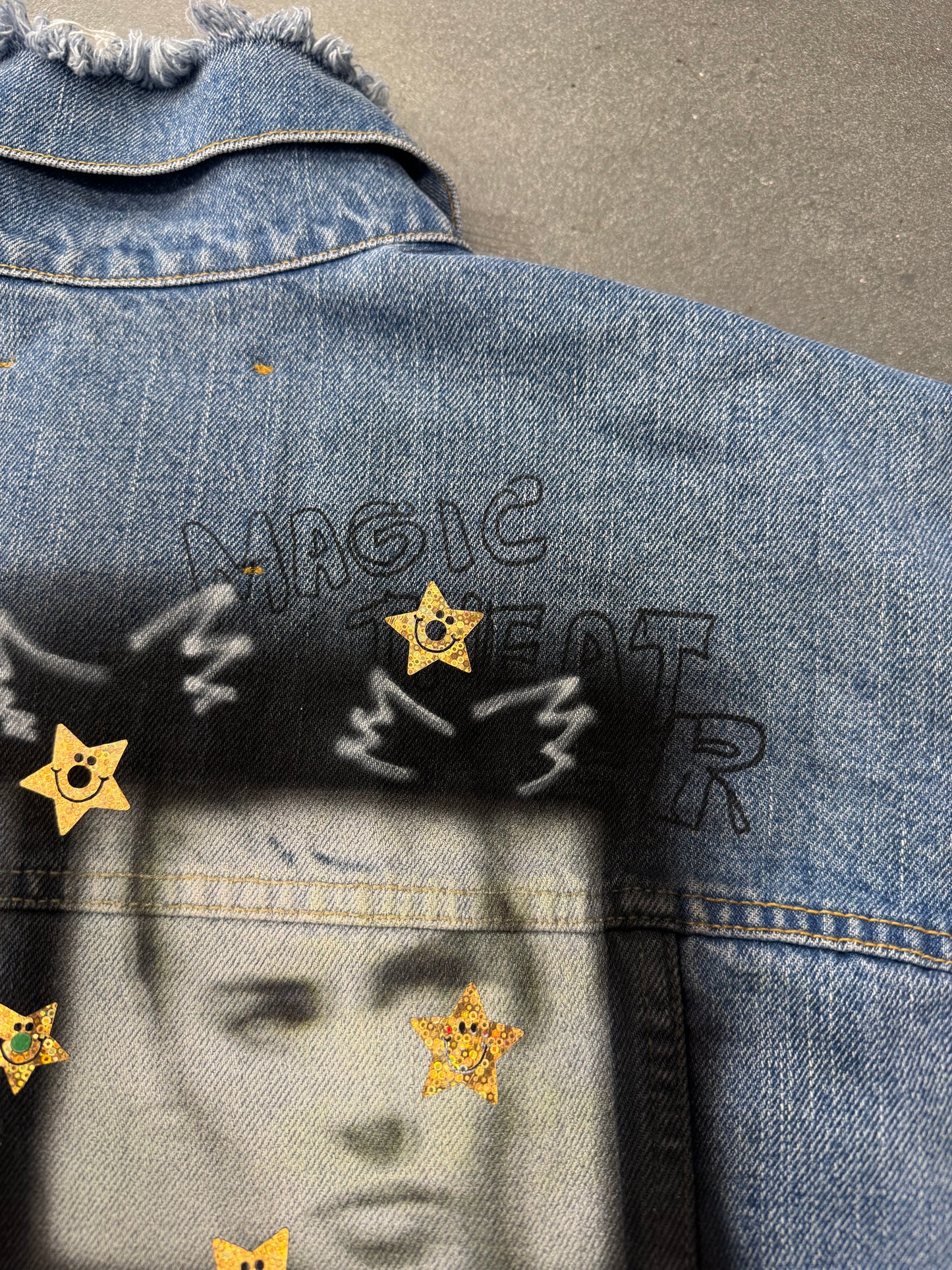 PALY HOLLYWOOD TRY-HARD DENIM TRUCKER JACKET