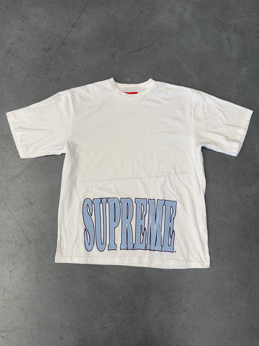 FW25 SUPREME CRACKED STRETCH SS TOP - WHITE (M)