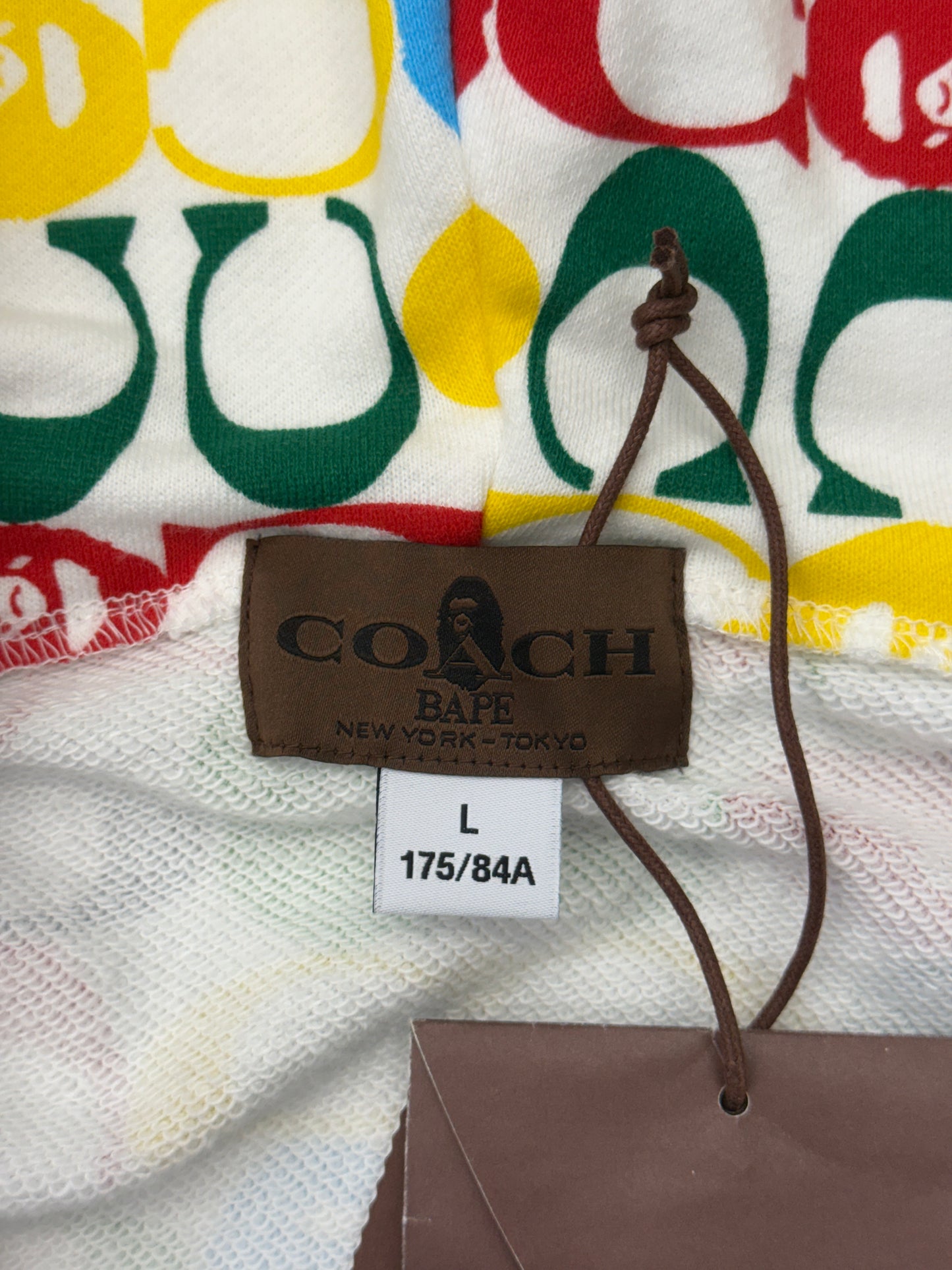 SS20 BAPE X COACH SHARK FULL ZIP HOODIE - MULTI