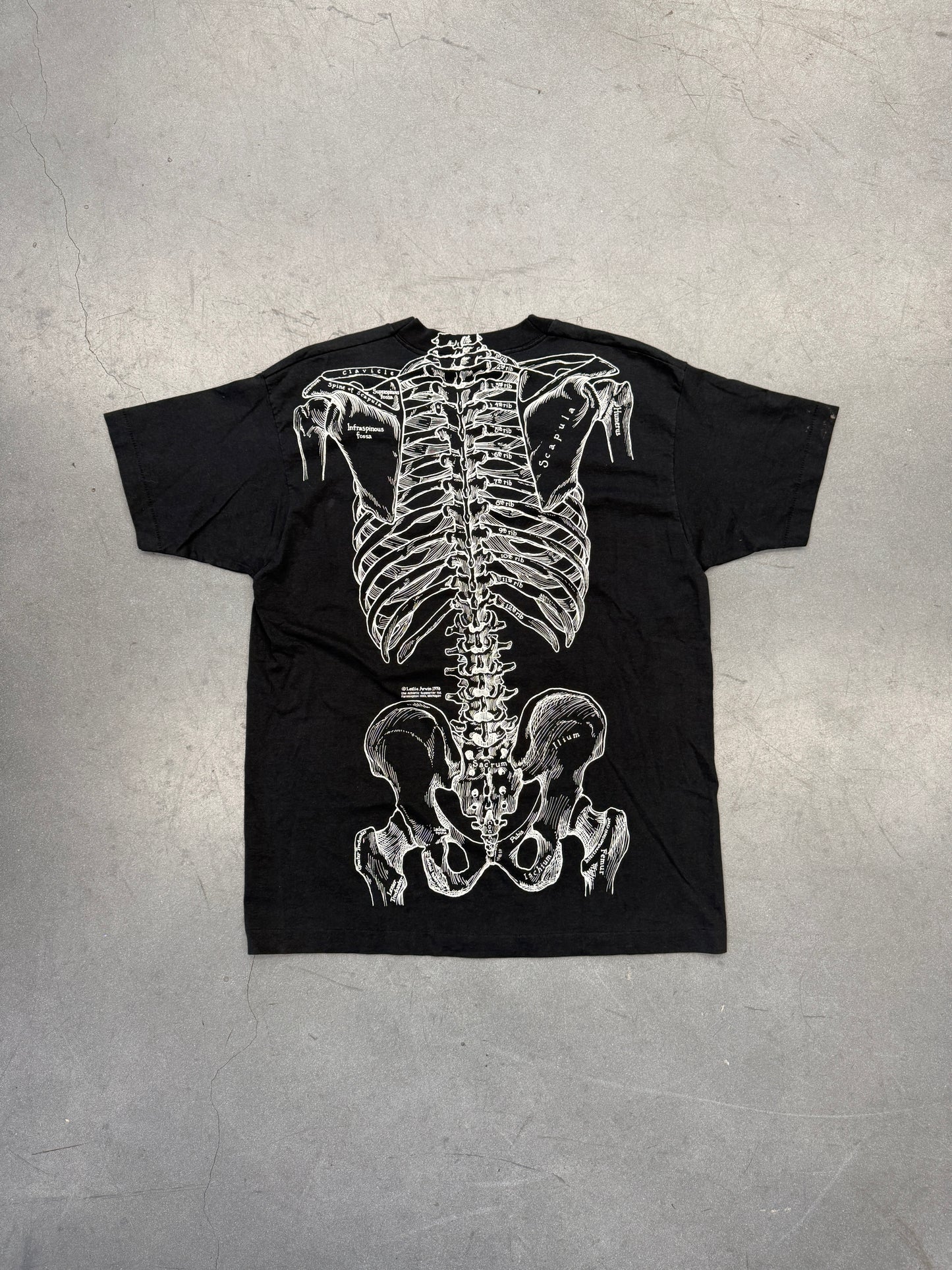 90S LESLIE ARWIN HUMAN SKELETON TEE (FOTL BEST TAG)