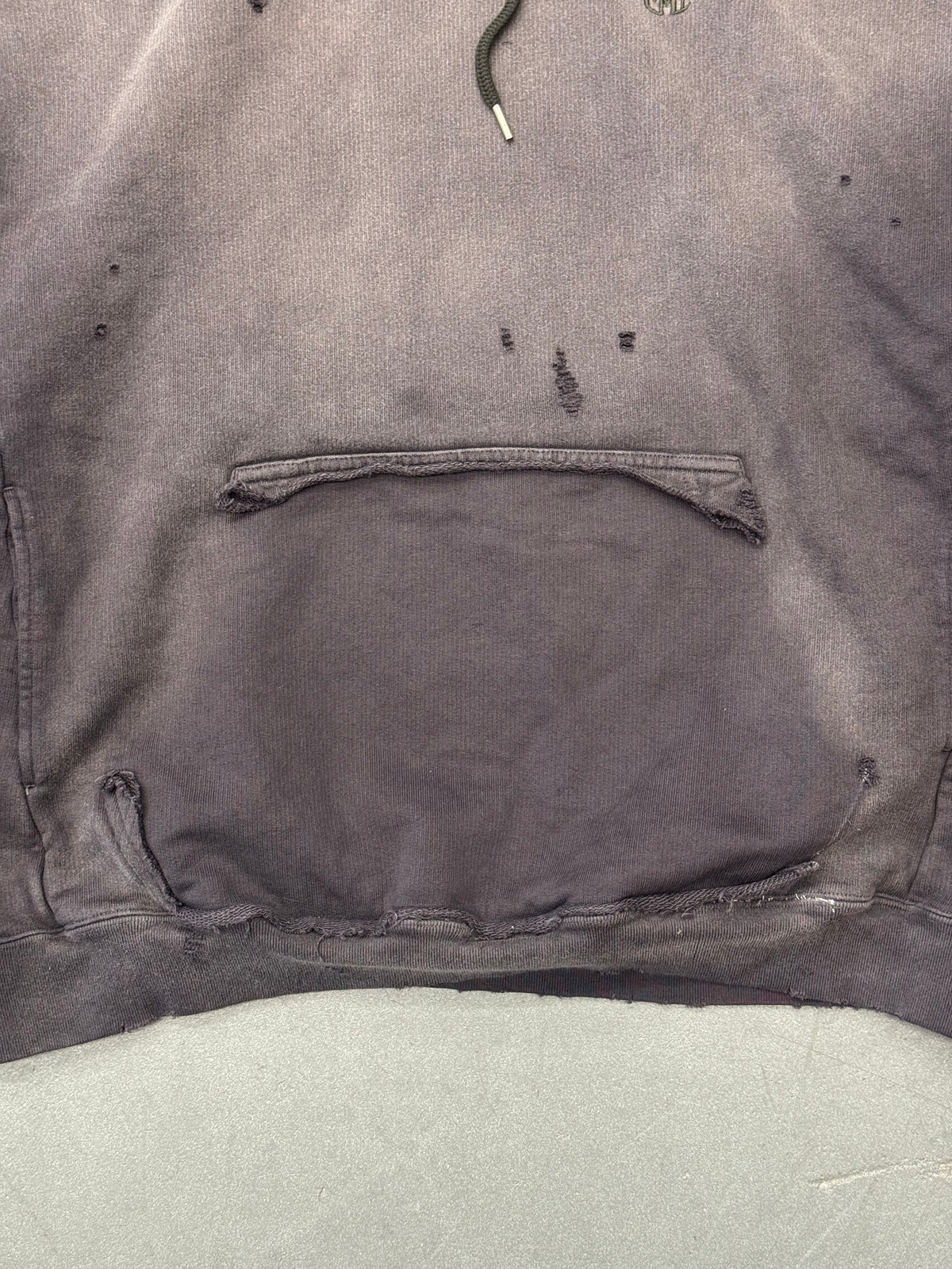 MAISON MIHARA YASUHIRO READY TO WEAR DISTRESSED HOODIE
