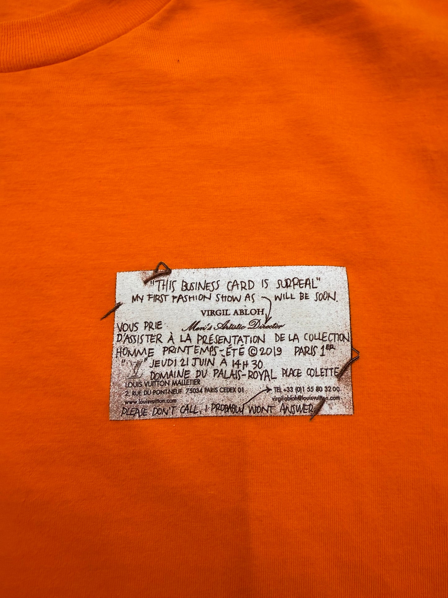 2018 LOUIS VUITTON NOT HOME TEE