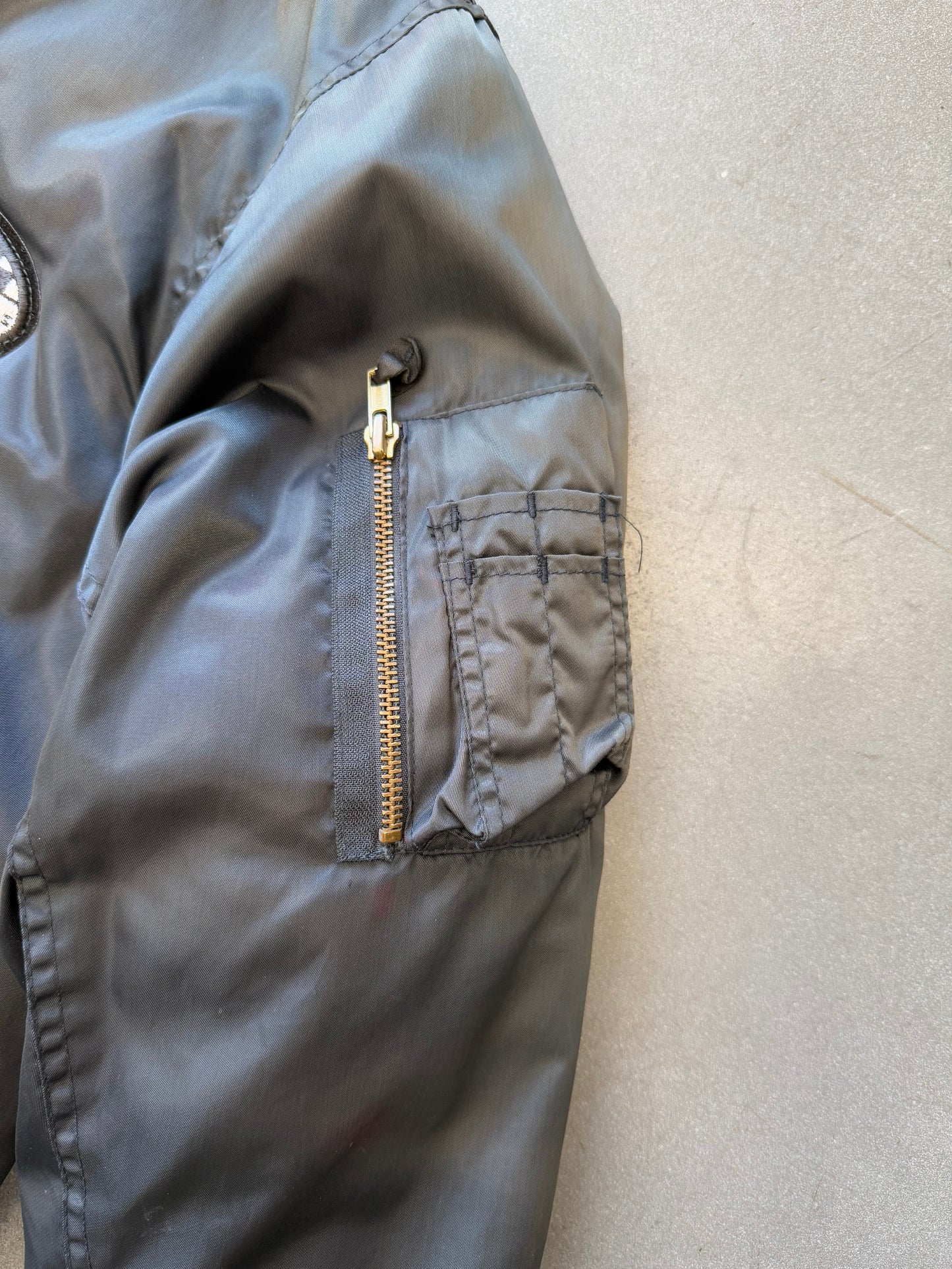 80'S HARLEY-DAVIDSON REVERSIBLE FULL-ZIP FLIGHT BOMBER JACKET