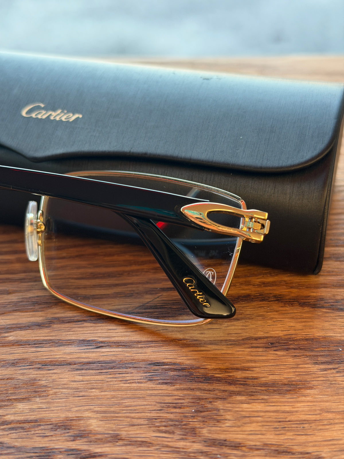 CARTIER CT0520O 001 XL RECTANGULAR OPTICAL EYE GLASSES