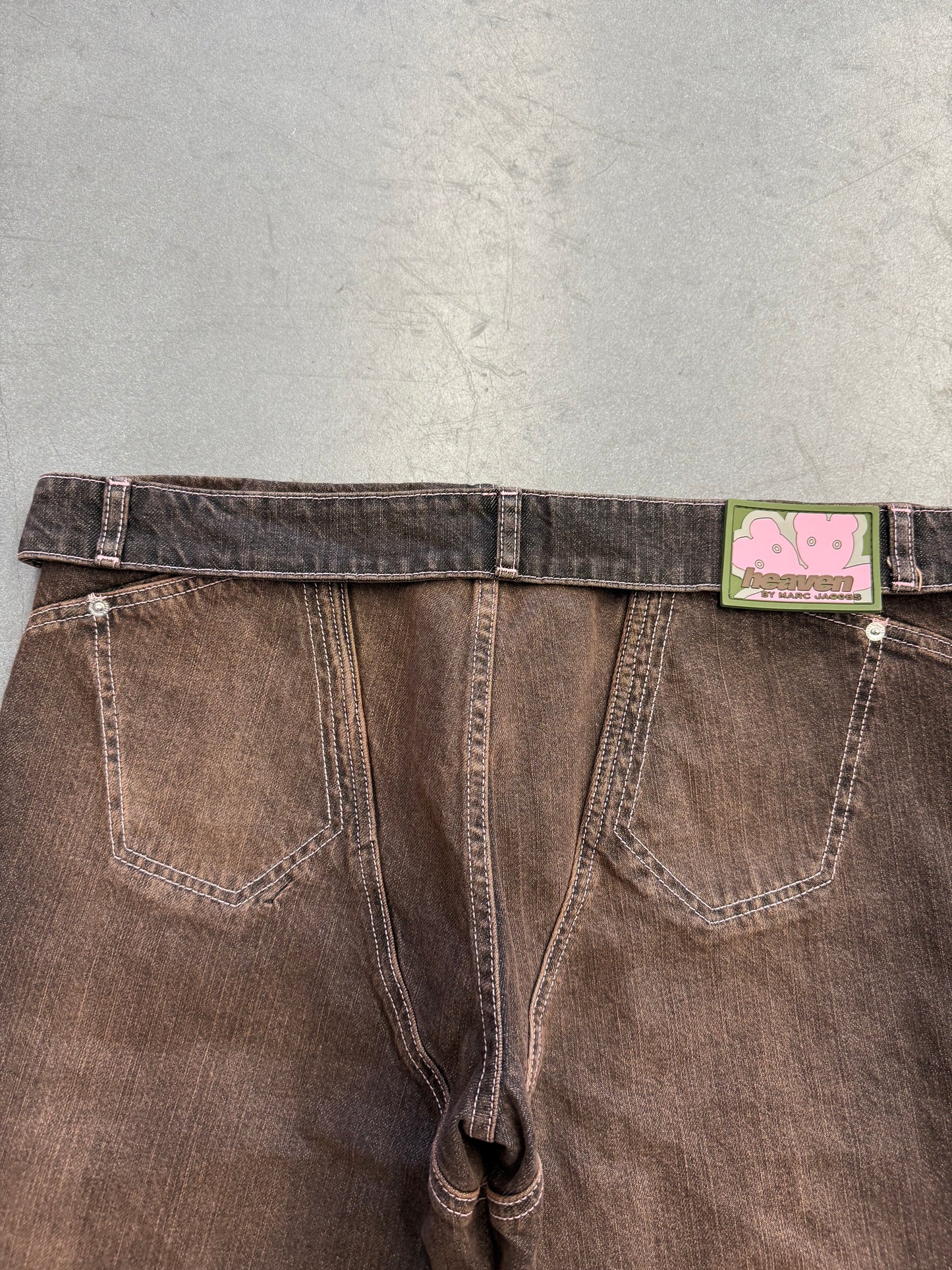 HEAVEN BY MARC JACOBS JACOBS DETACHED WAISTBAND FLARE JEANS