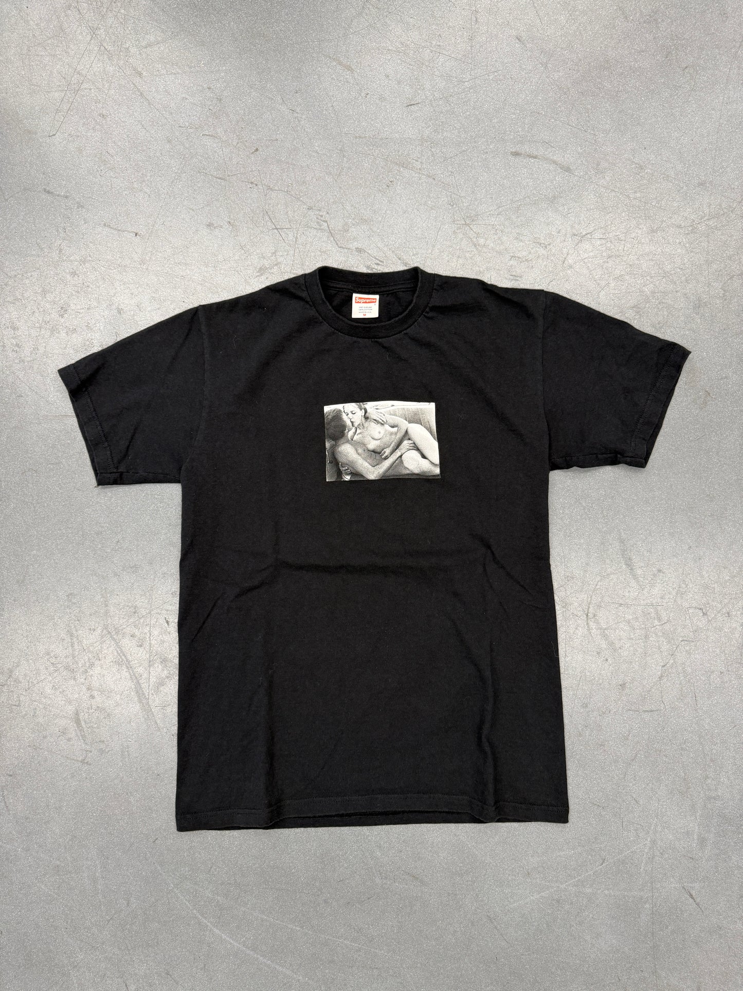 2005 SUPREME X LARRY CLARK TEENAGE LUST TEE - BLACK
