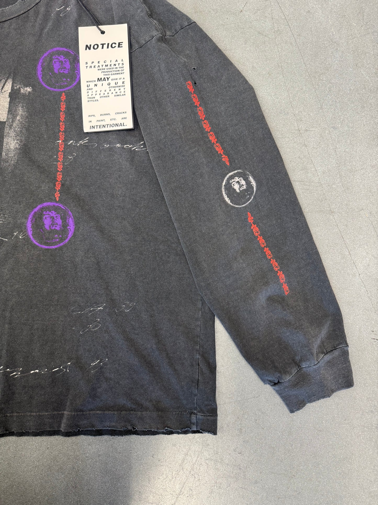 ENFANTS RICHES DEPRIMES BATHROOM STALL LONG-SLEEVE TEE