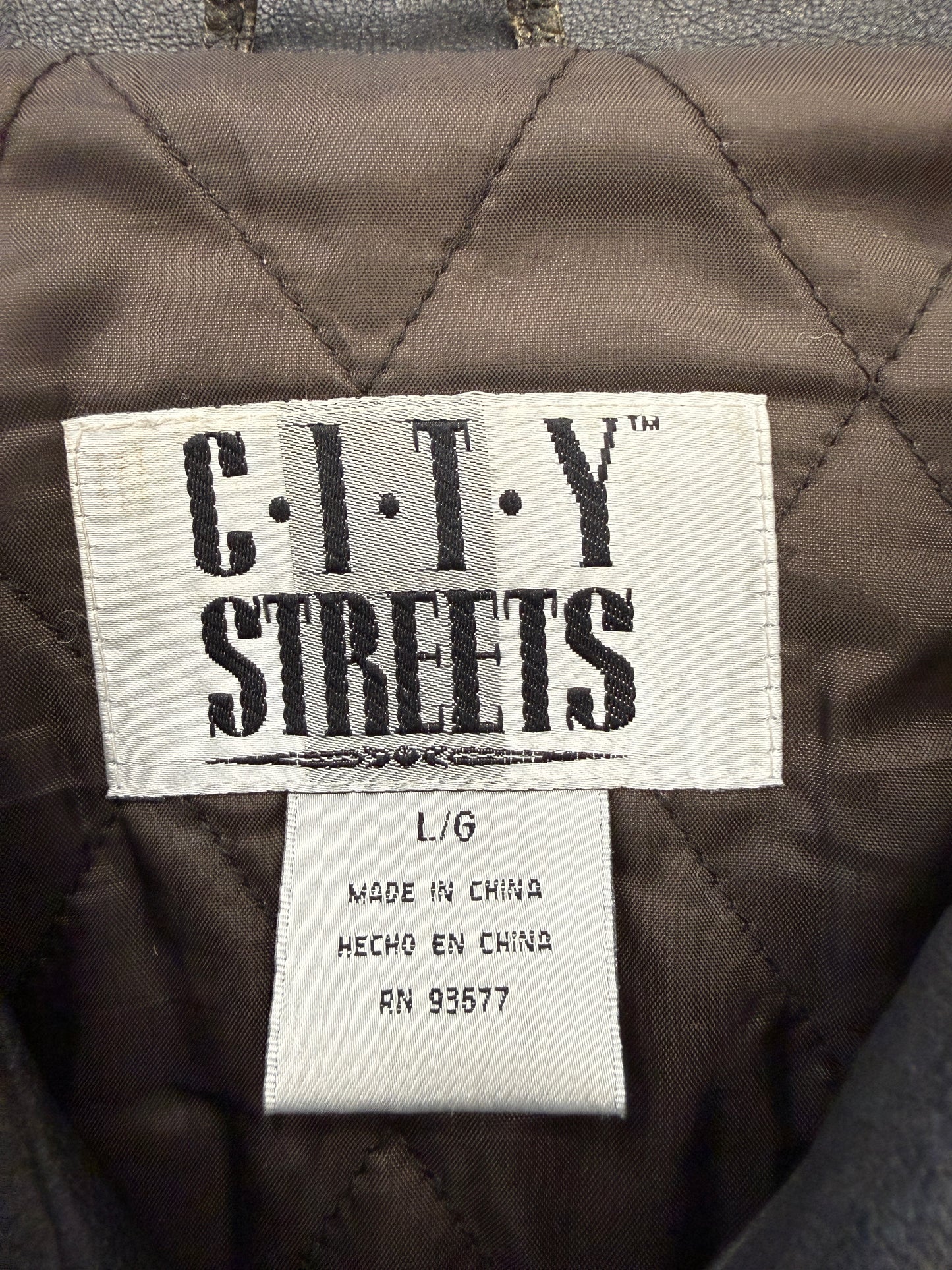 VINTAGE CITY STREETS 100% LEATHER JACKET (FADED)