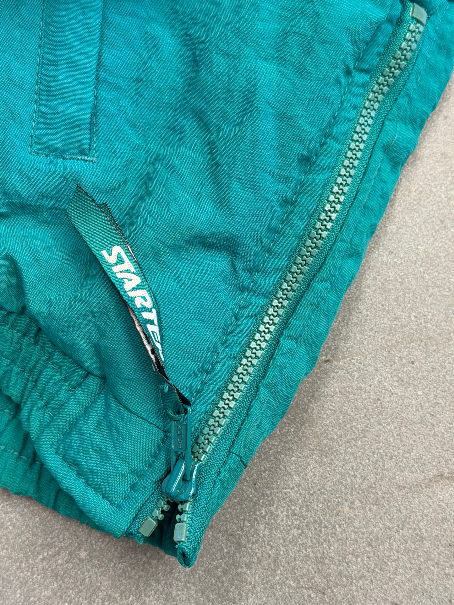 90S STARTER MIAMI DOLPHINS 1/4 ZIP PUFFER JACKET (STARTER PRO LINE TAG)