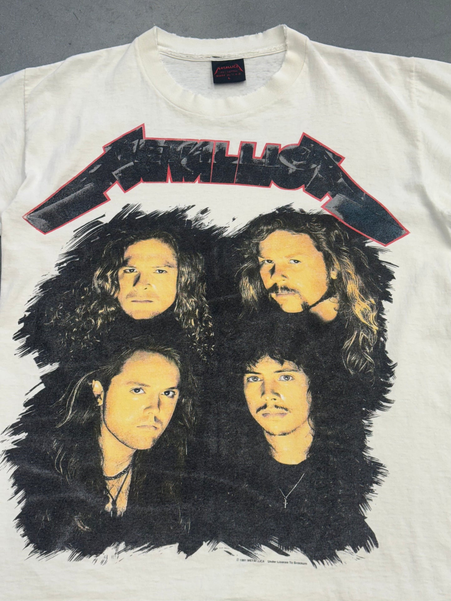 1991 METALLICA WHEREVER I MAY ROAM STAGE SET TEE (METALLICA TAG)