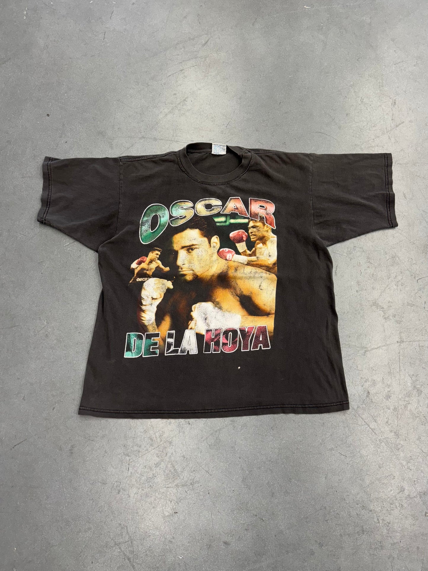 90S BOOTLEG OSCAR DE LA HOYA RAP-STYLE TEE (ALL SPORT TAG)