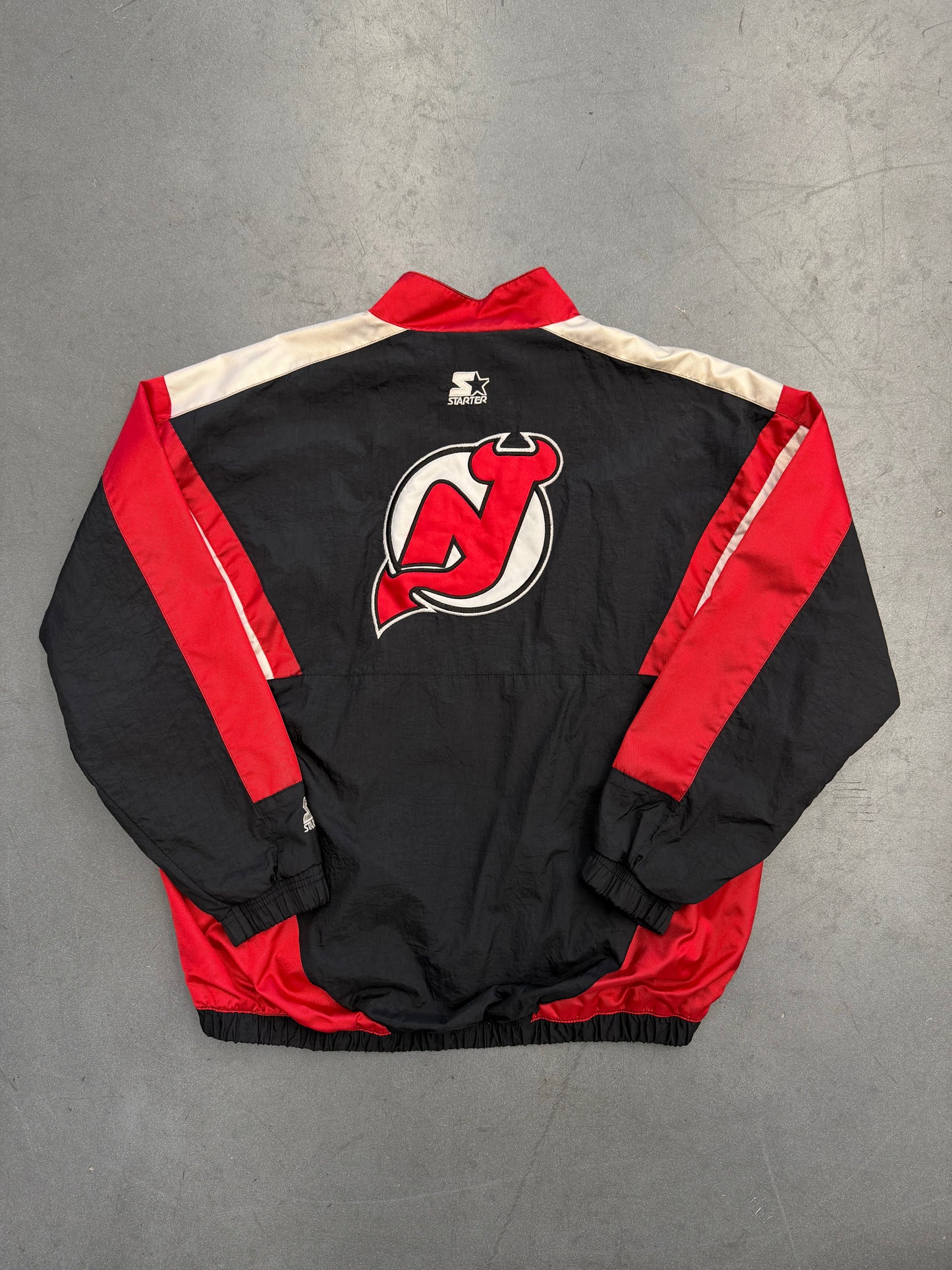 90'S NEW JERSEY DEVILS STARTER WINDBREAKER JACKET