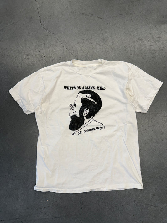 90'S DR. SIGMUND FREUD "WHAT'S ON A MAN'S MIND" TEE (FADED SHORT HILLS TAG)