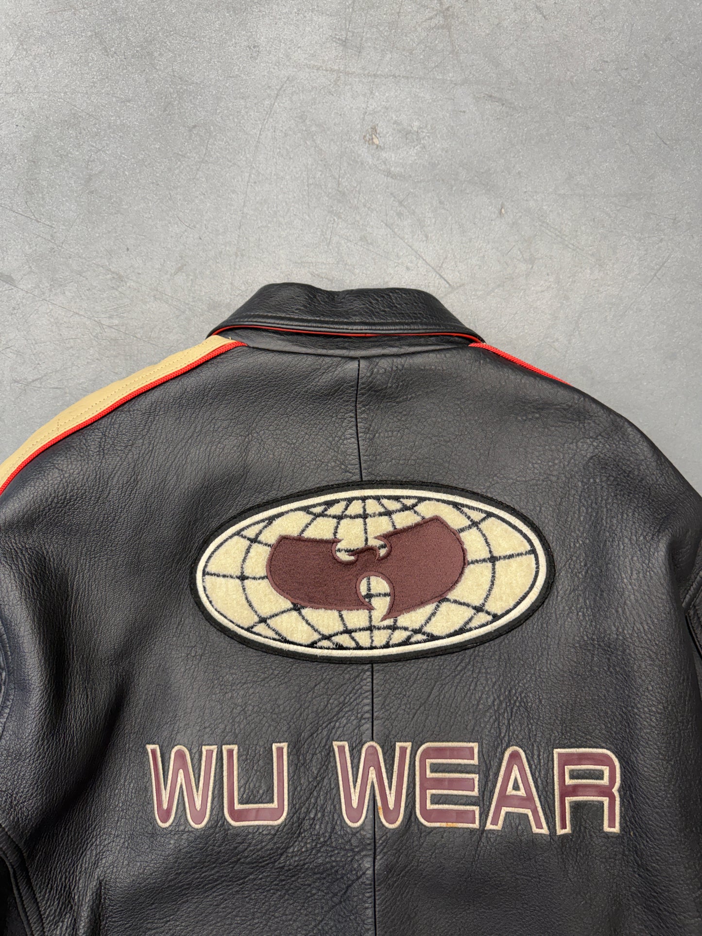 ‘90S WU-TANG WU-WEAR LEATHER OVERCOAT JACKET